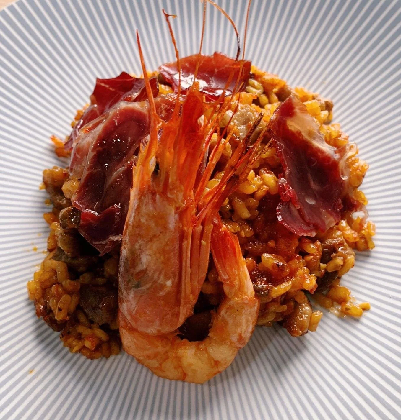 Luis Miguel Menor, de La Milla Marbella: Arroz ibérico con gambas