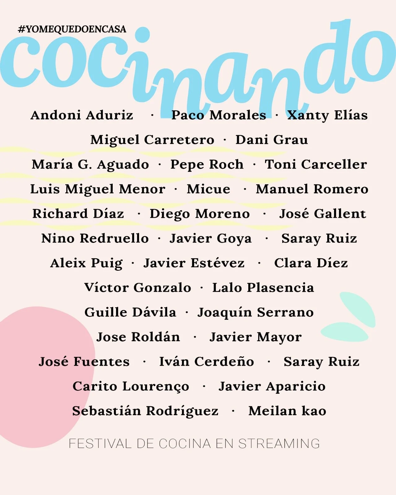 Festival de cocina Yo me quedo en casa cocinando (@yomequedoencasacocinando)