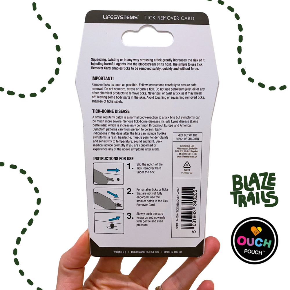 Lifesystems Carta Per Rimuovere Zecche - Strumento Portatile Con Lente D'ingrandimento, Per Escursionisti E Animali - Foto 8