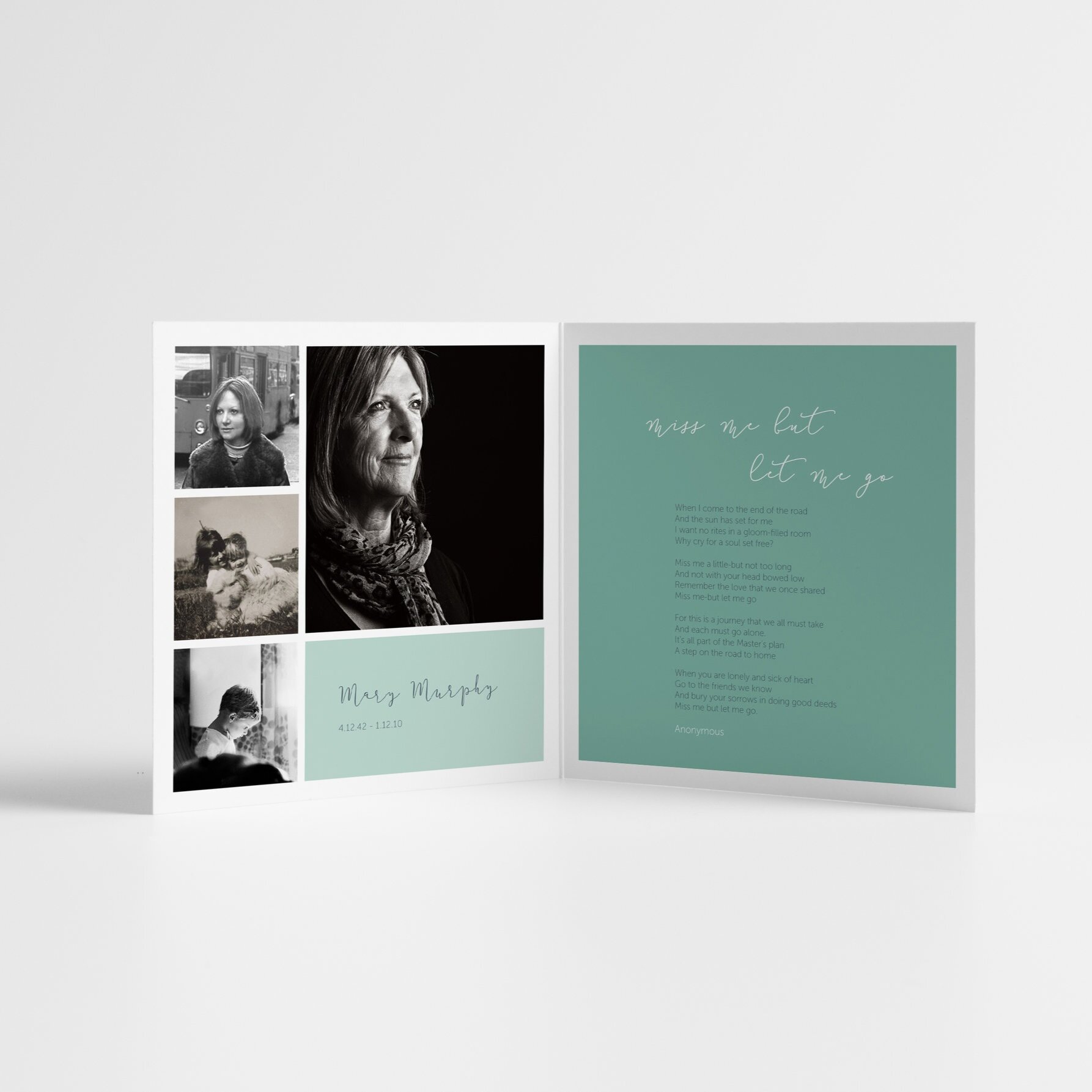 Memorial Card | Remembrance Card | Eucalyptus Design | Image 3 | Remember Me Cards | Buy Online Ireland