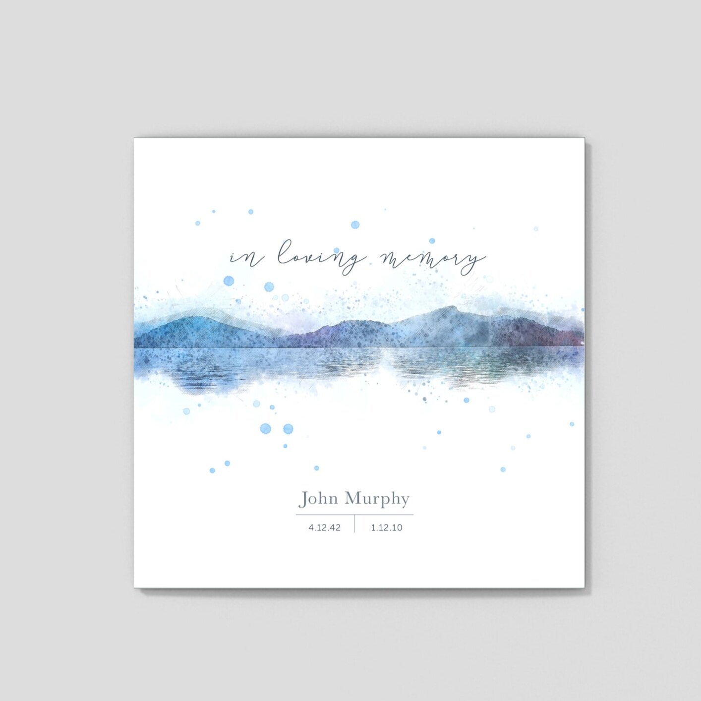 Memorial Card | Remembrance Card | Seascape Horizon Design | Image 1 | Remember Me Cards | Buy Online Ireland