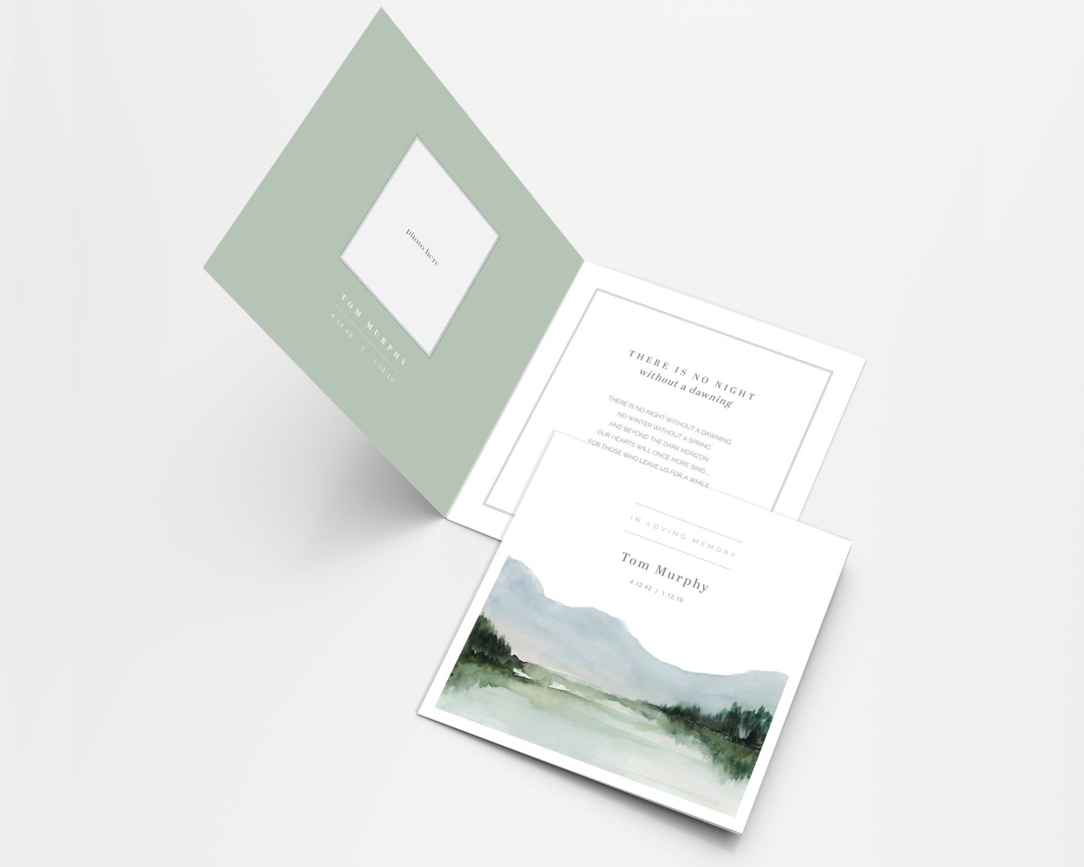 Memorial Card | Remembrance Card | Mountain View | Image 2 | Remember Me Cards | Buy Online Ireland