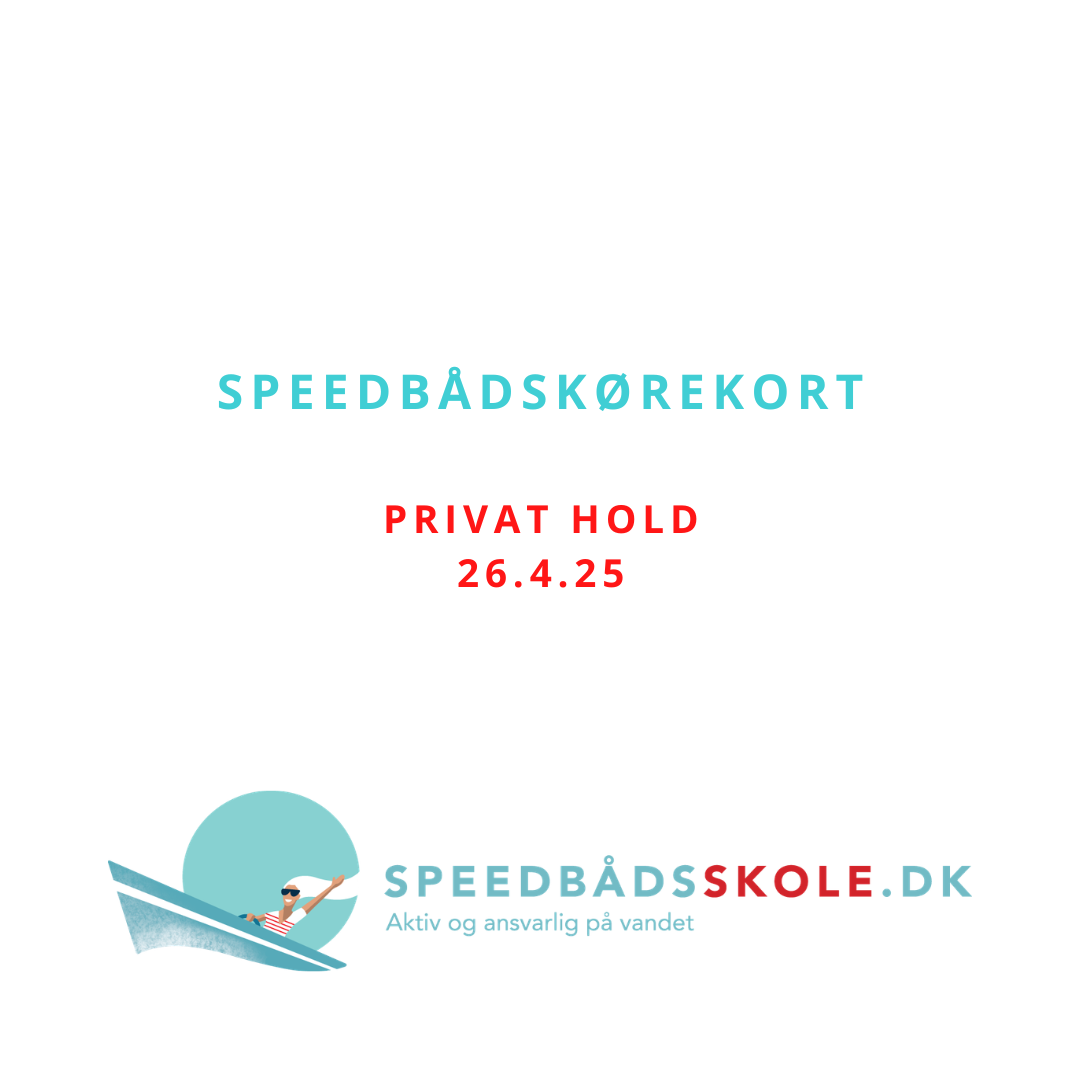 Speedbåds certifikat hold 7626