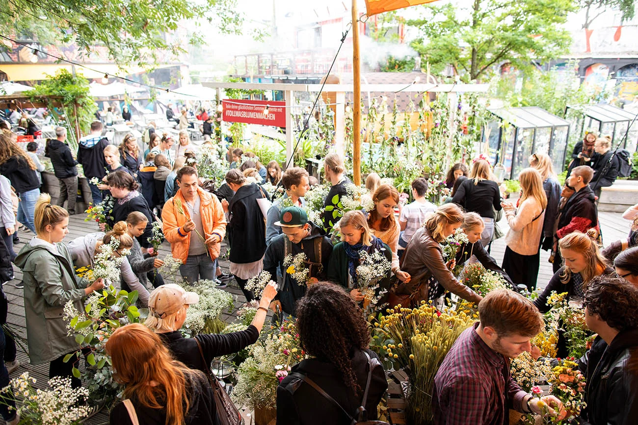 Midsommar Fest mit tollwasblumenmachen.de im Urban Spree