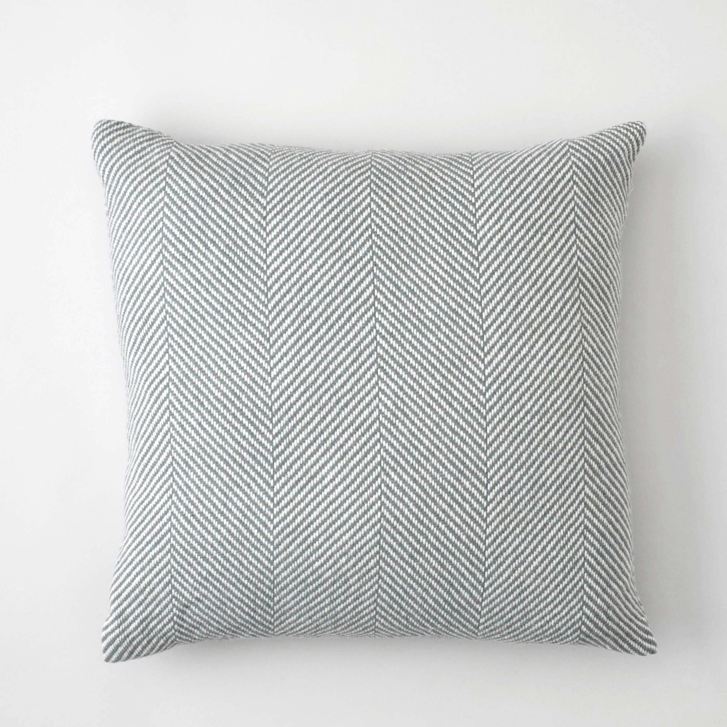 grey herringbone cushion