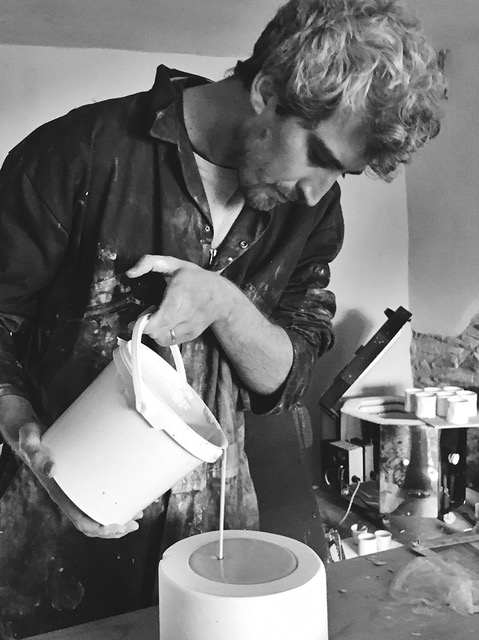 Jeremy Brown…at play in their old studio