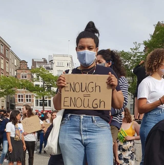 June 1, 2020✊🏽 I was there, I left a piece of my frustration, pain, anger on that square. My throat hurts and I&rsquo;m physically tired. Will it be enough? Will things really change from now on? What can I do to make things better? The first steps 