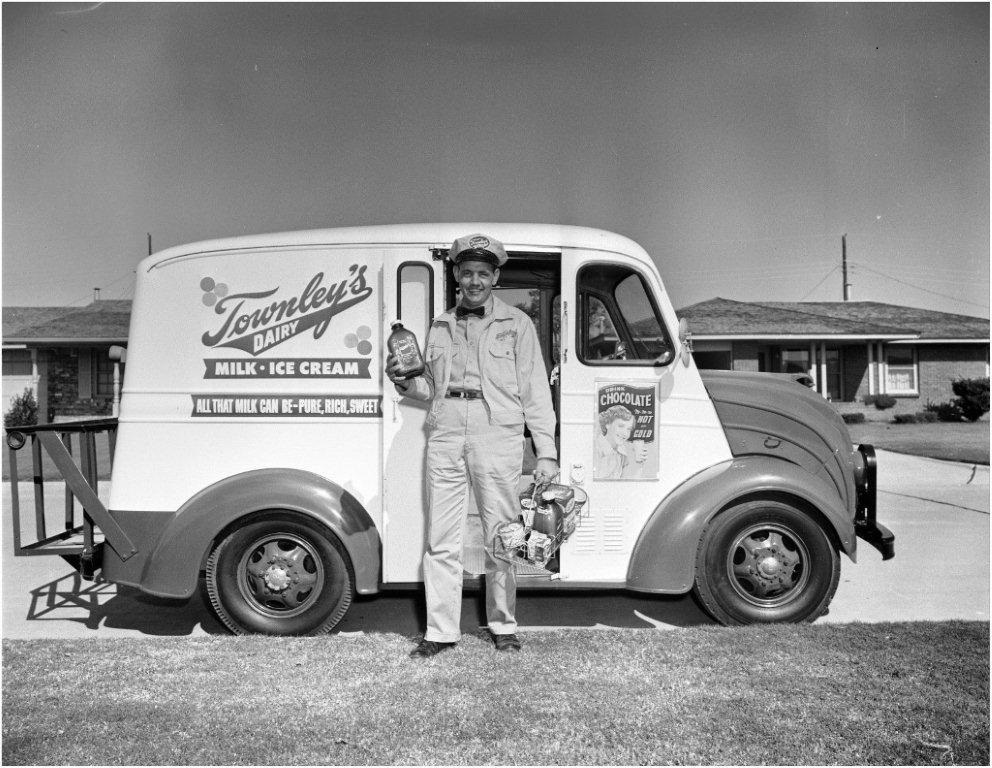 Image result for the milkman and his milk truck"