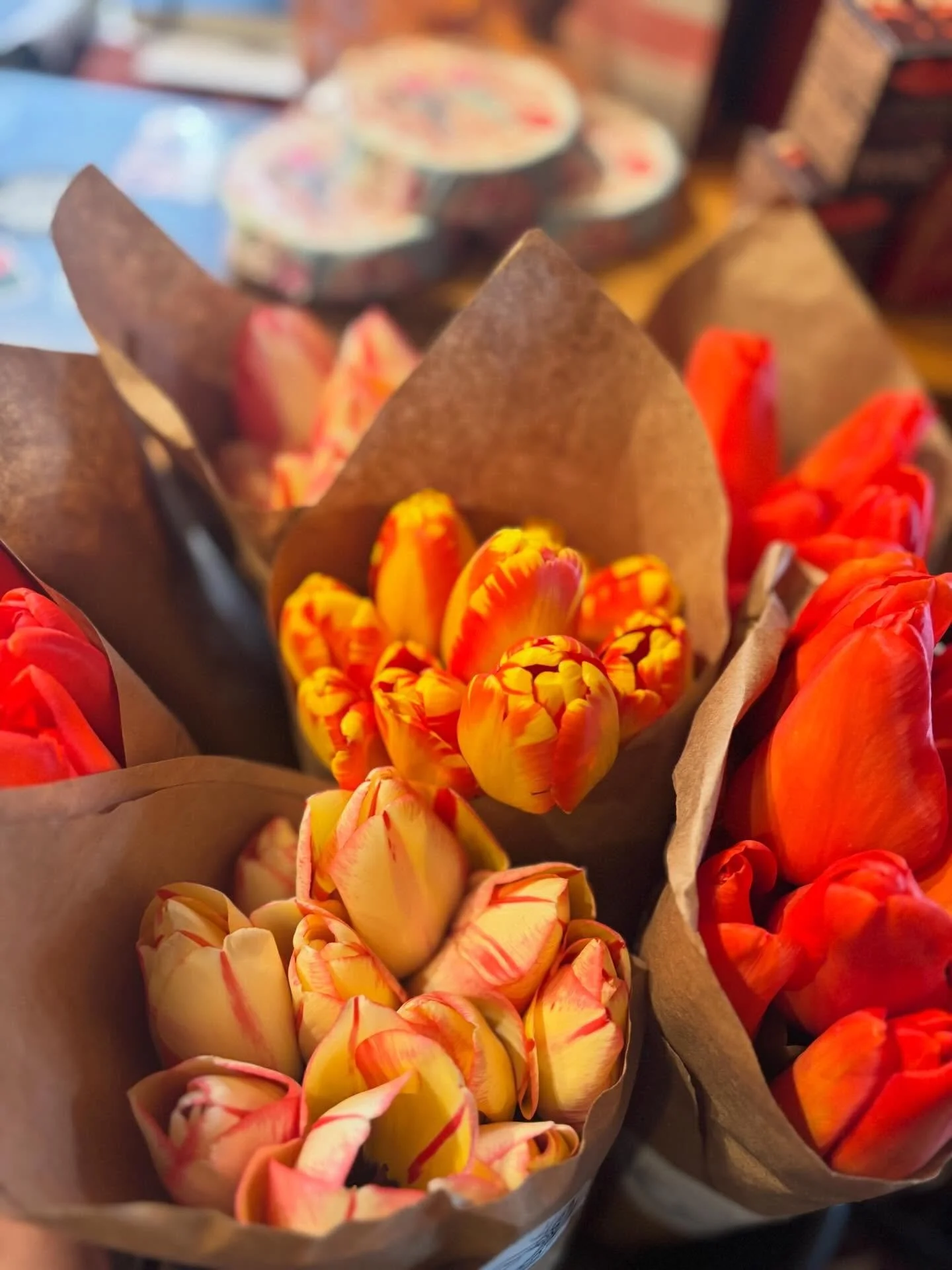 Hear ye hear ye! We&rsquo;re will have local tulips this morning from @seek.no.further_  just in time for your Easter table settings. There is nothing better than the joy fresh local flowers bring at this time of year. We will be CLOSED tomorrow, but