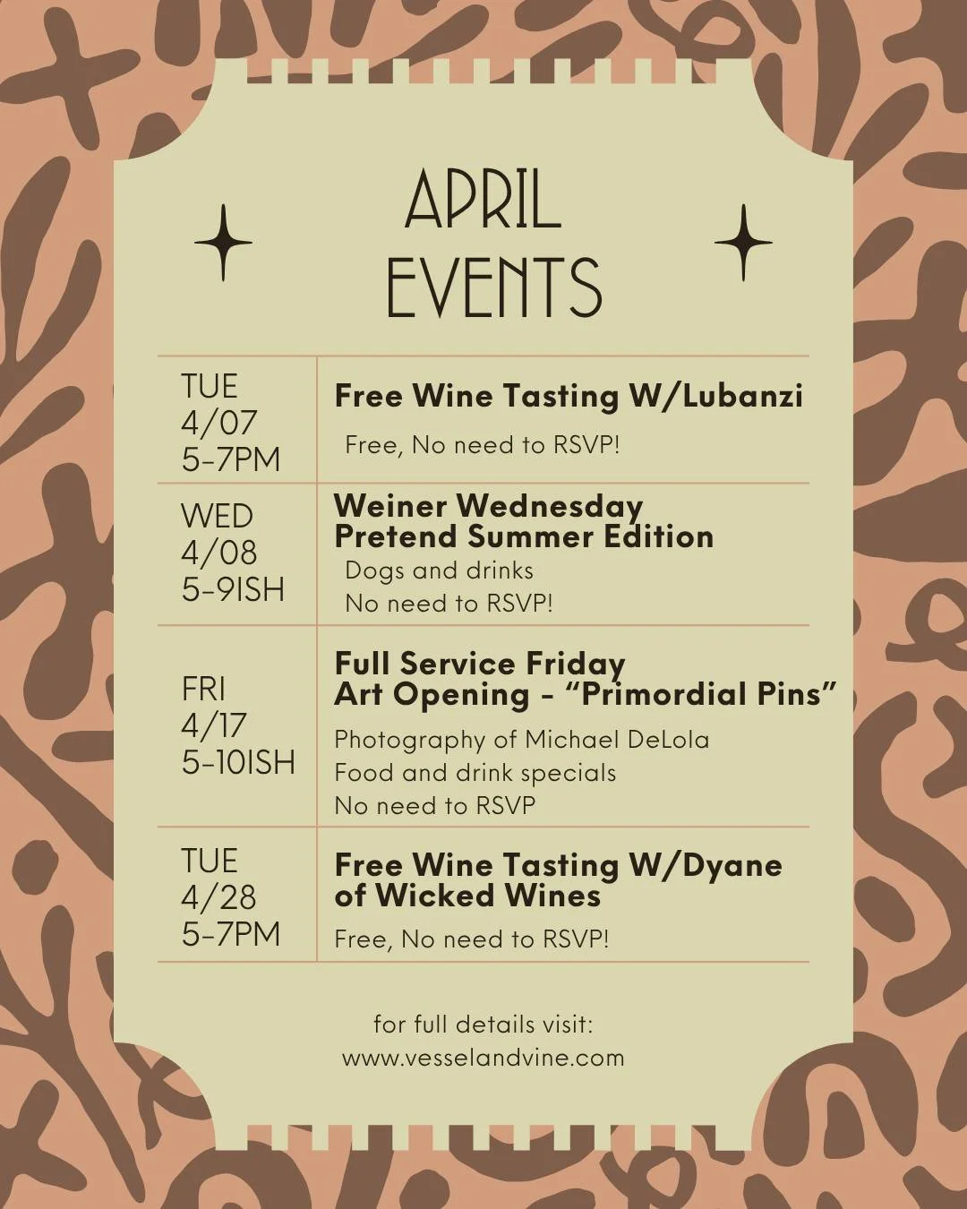 In an attempt to be more clear and consistent in our communication, here is this month's calendar of events! Mark your calendars and check out our website (link in bio) or stay tuned for more details! Love y'all!