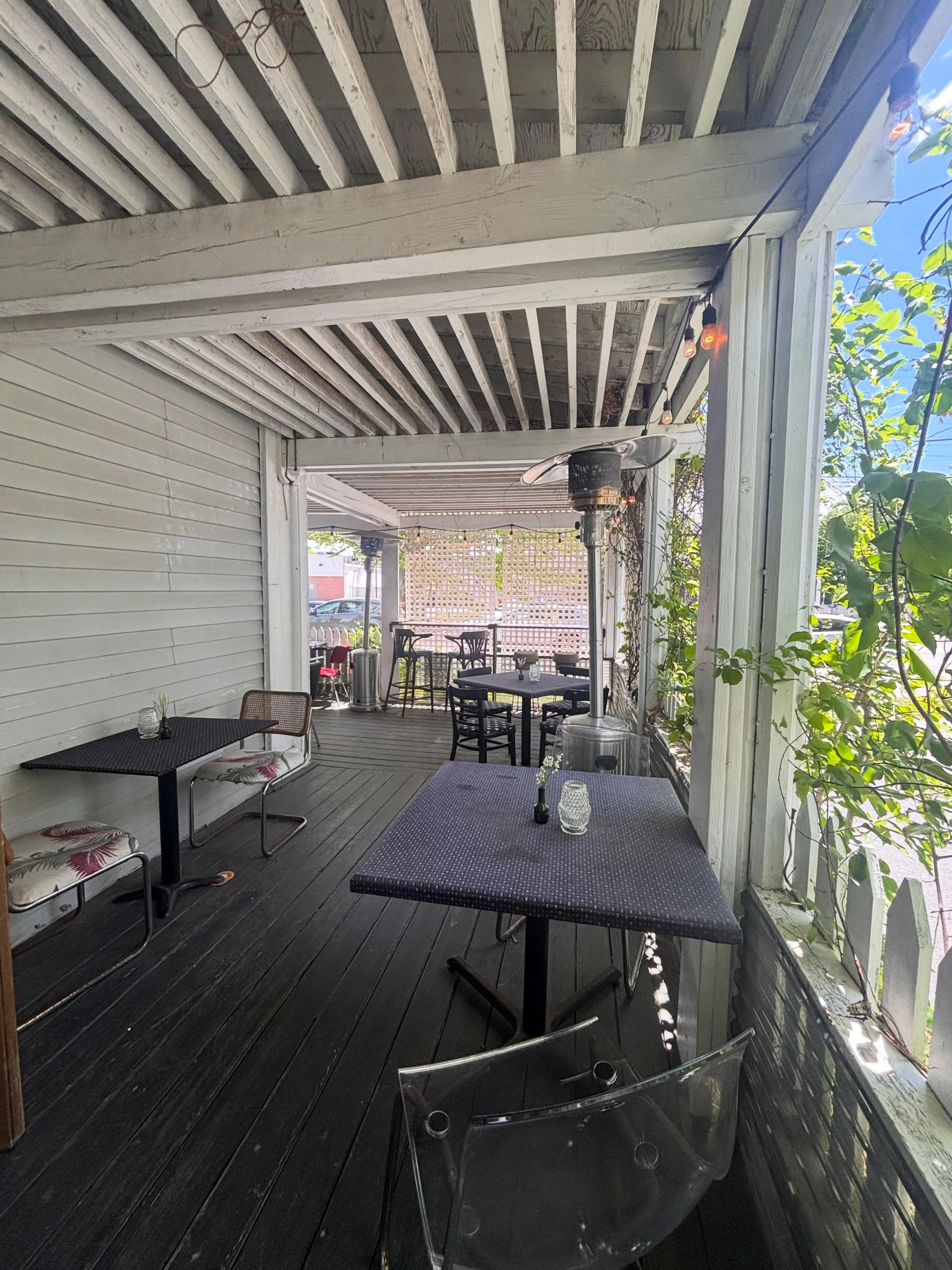 In addition to cocktails, amazing wine, delicious cheeses, a charming/ smart/ funny staff, we also have something called WIFI- and a pretty incredible patio. Feel free to come grab some of the aforementioned provisions and get some work done.