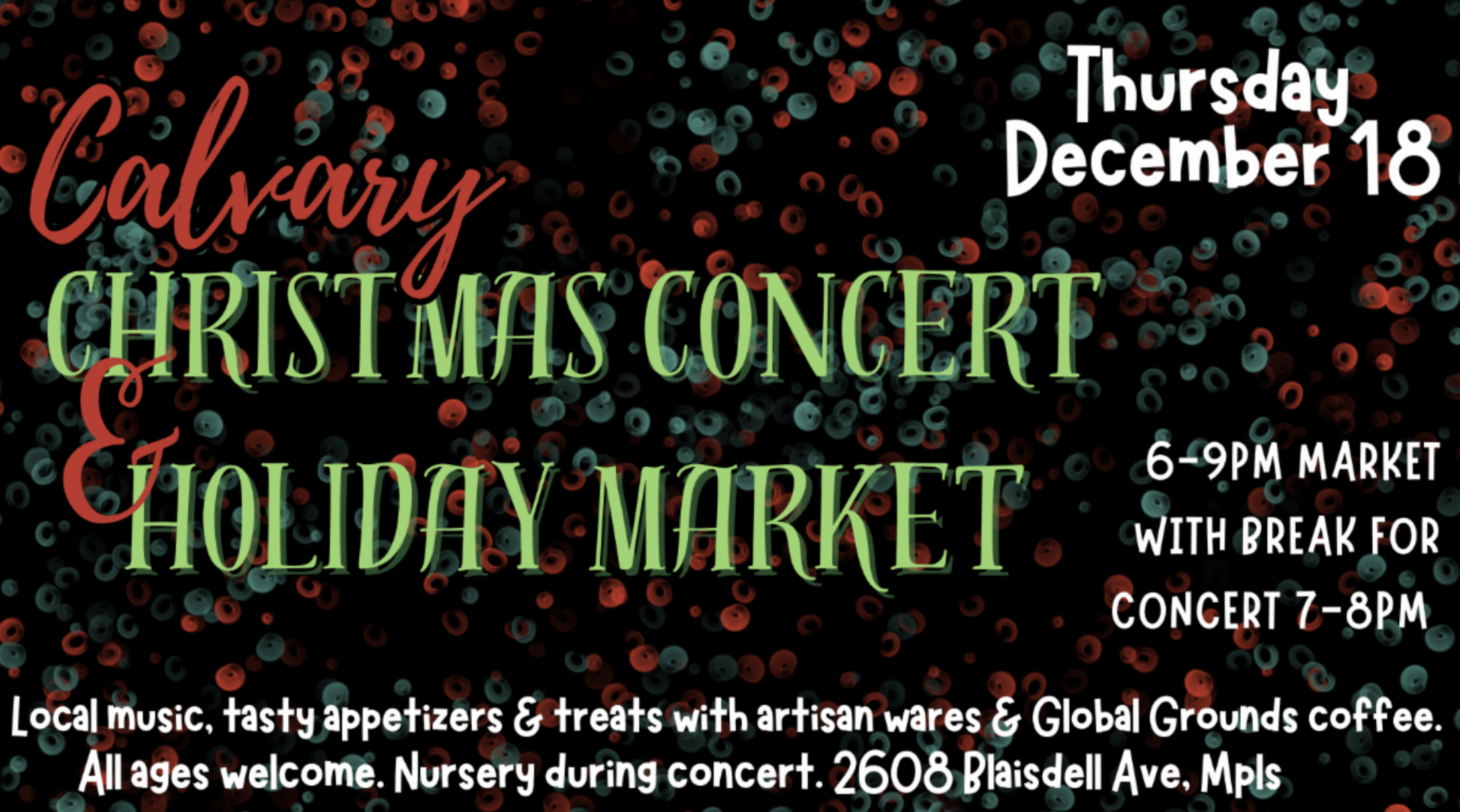 Christmas Concert &amp; Holiday Market
