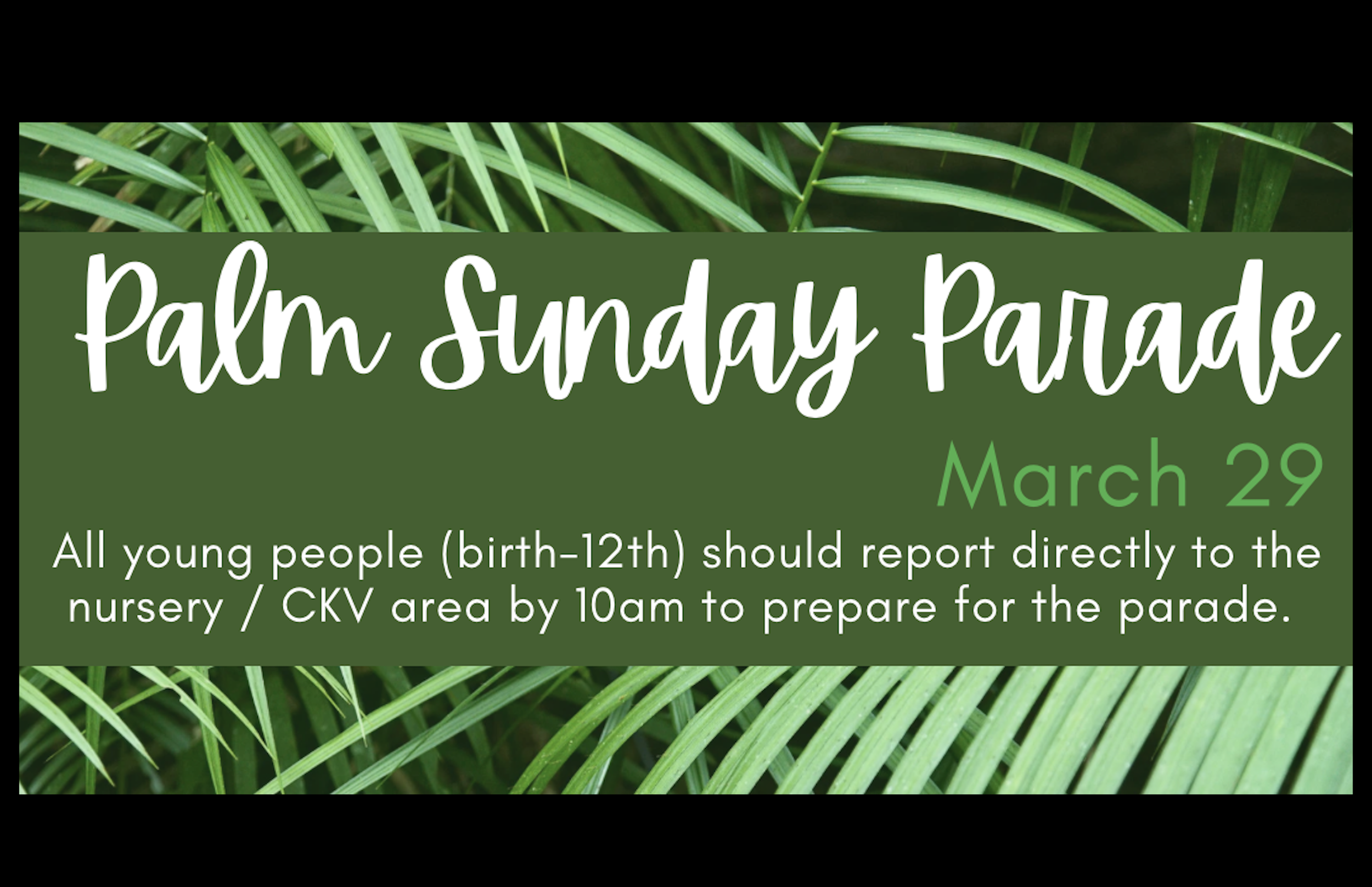 Palm Sunday Parade