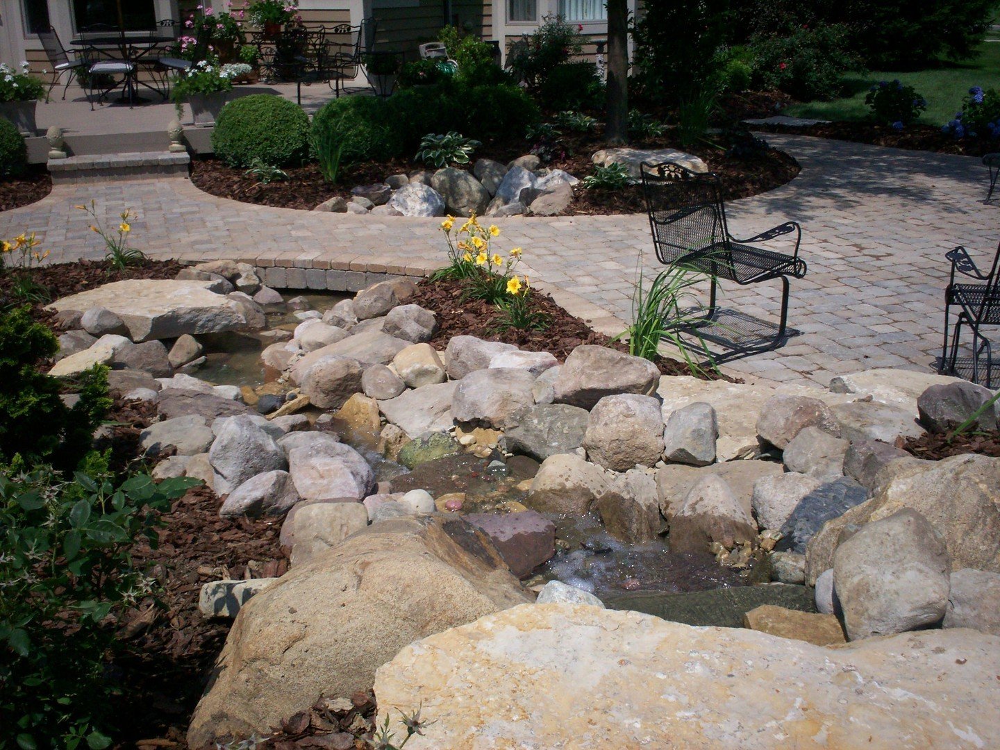 Transforming your outdoor oasis into a serene sanctuary&mdash;one cascade at a time.

#yardrenovation #hardscapepro #614family #columbusneighborhoods #westervilleoh #ohiocontractors #waterfeatures #backyardwaterfall