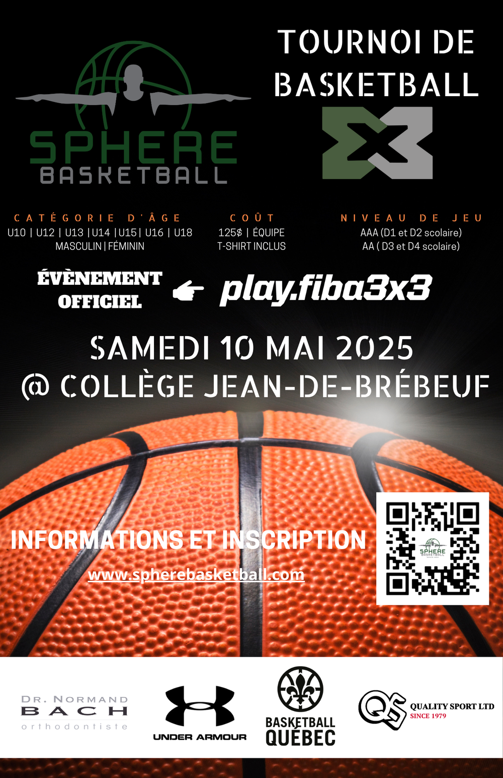 4e Édition Tournoi de 3x3 — SPHERE BASKETBALL