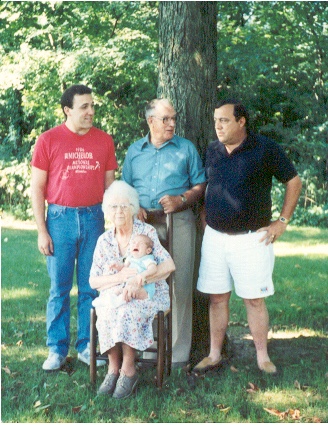 Five generations of the Weavers…Dillon, Lee, Lee’s dad Larry, Lee’s grandpa Weaver , and Lee’s great grandma Weaver.