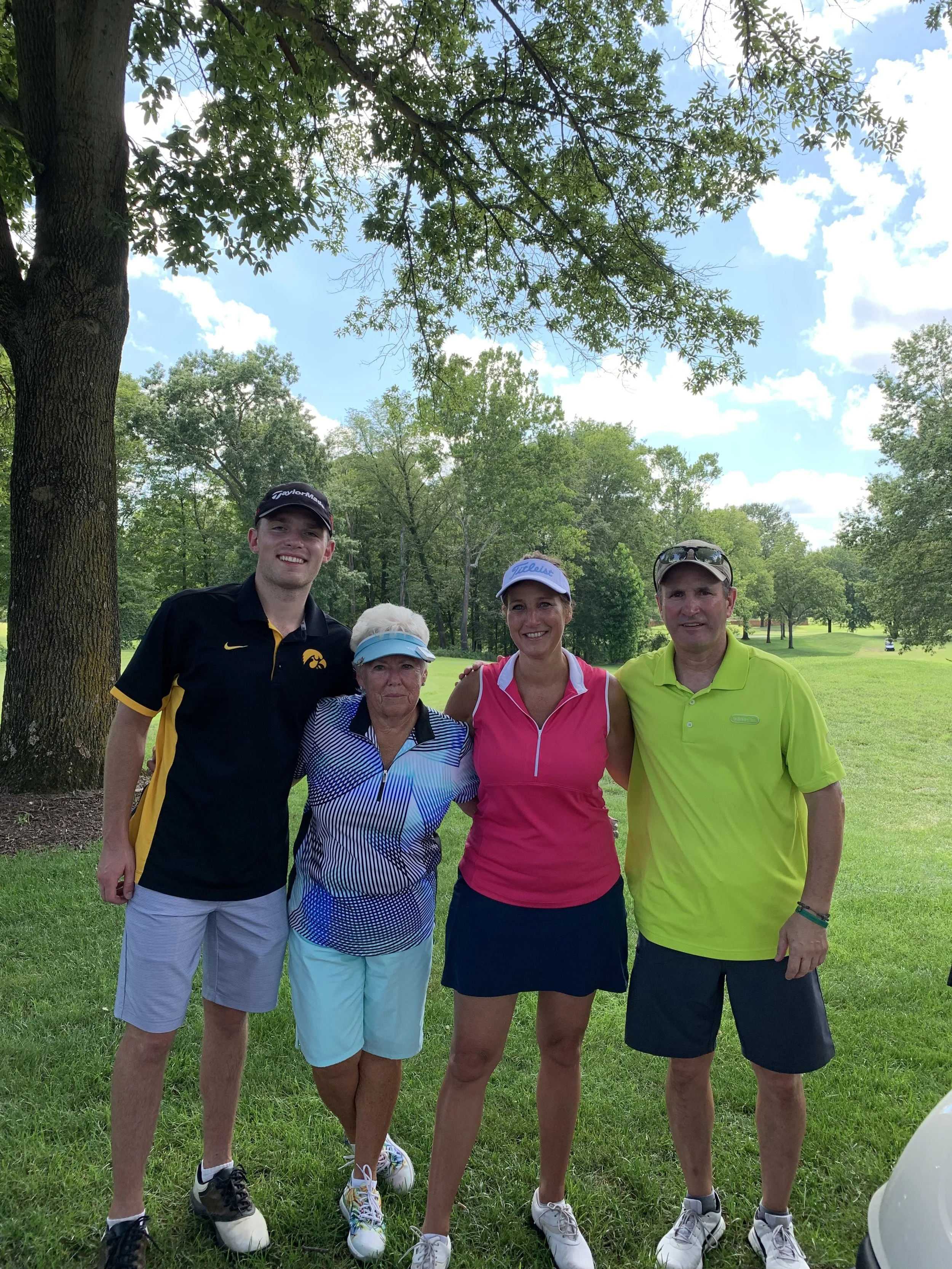My mom, Barb Weaver, was the oldest participant in the BOB this year. This team looks pretty darn good considering they just finished 18 holes in the 98 degree heat of St. Louis!