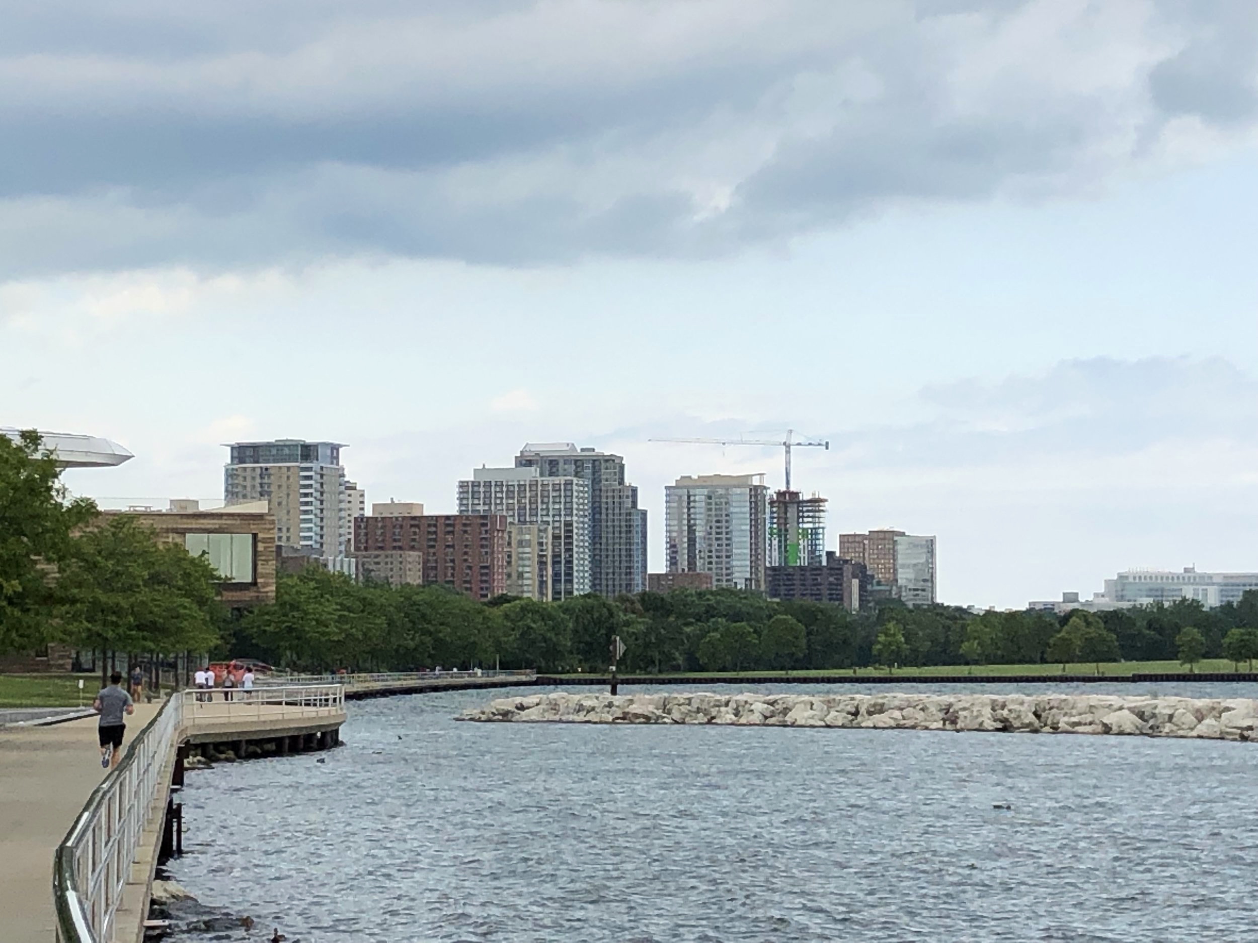 Along the lakefront behind the art museum.