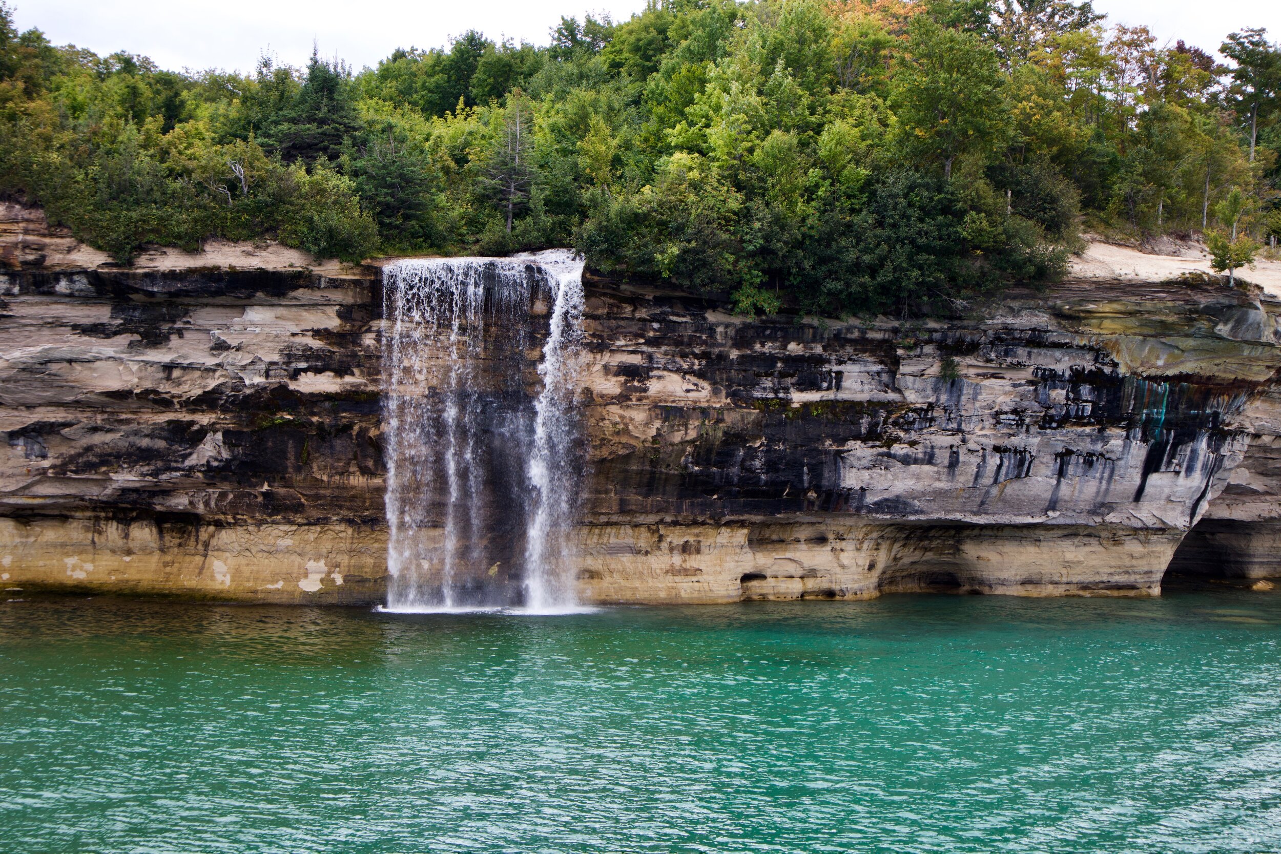 This is Spray Falls. I still can’t get over the color of the Lake Superior water!