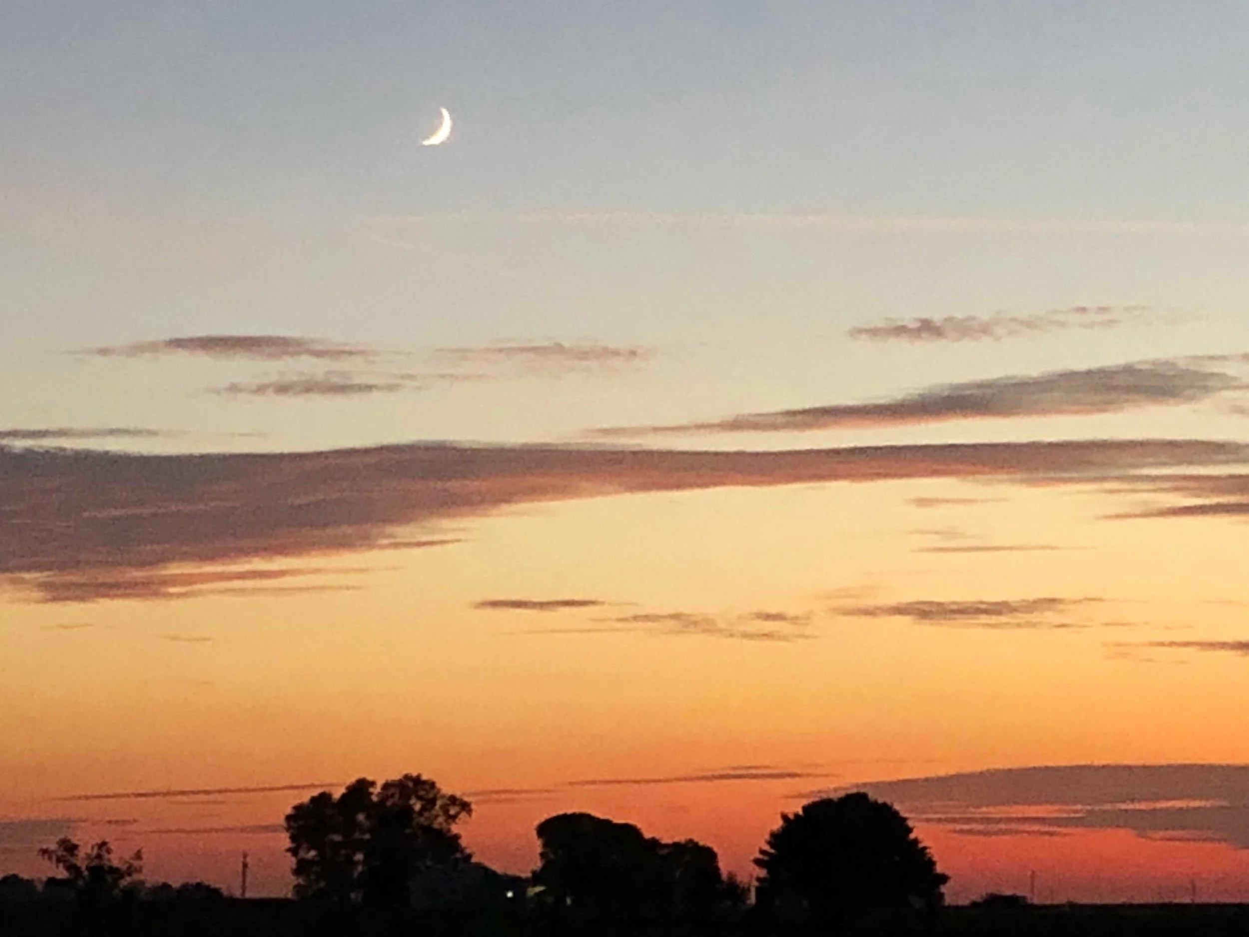Indiana farm sunset.