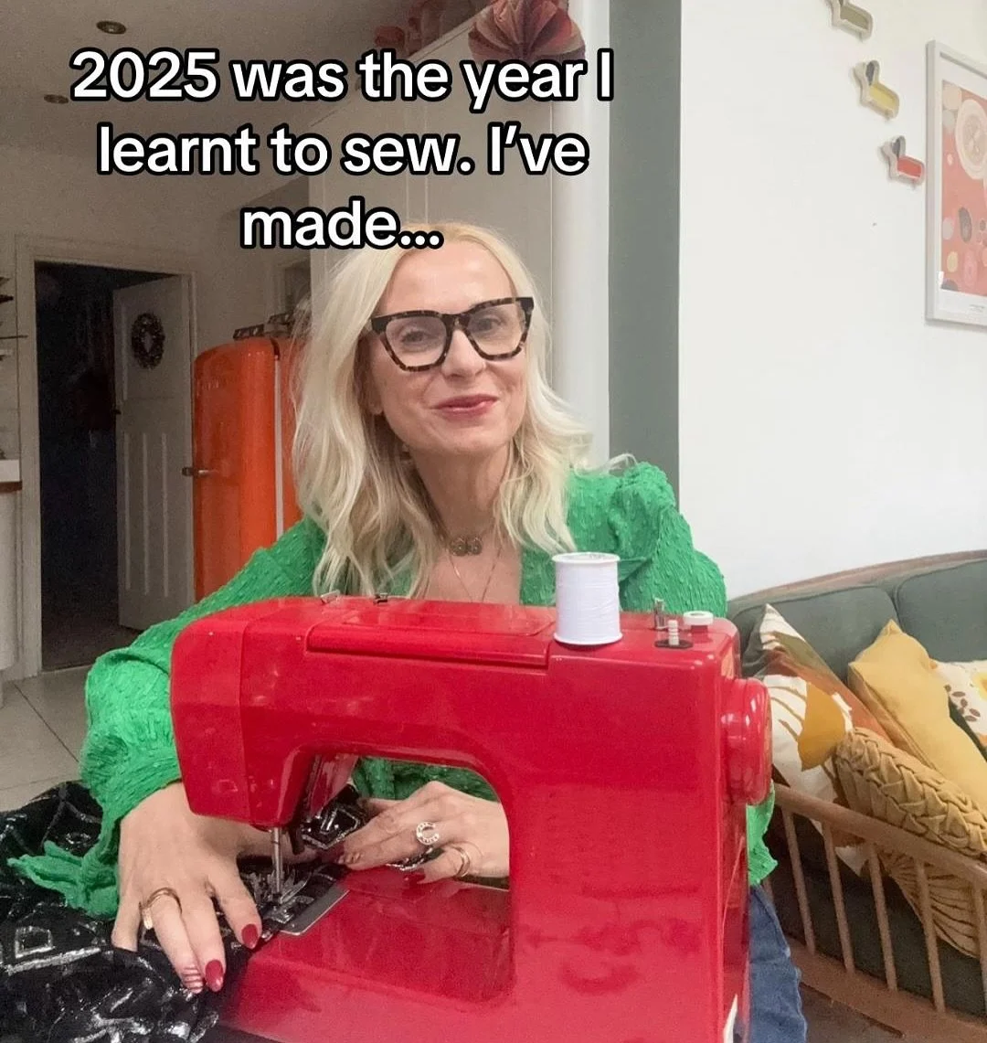 2025 was the year I started sewing! Kinda proud of myself - I know to the professionals it&rsquo;s pretty basic but as somebody clueless it&rsquo;s quite good! The hardest bit was using vintage fabric and only having a certain amount. It&rsquo;s much