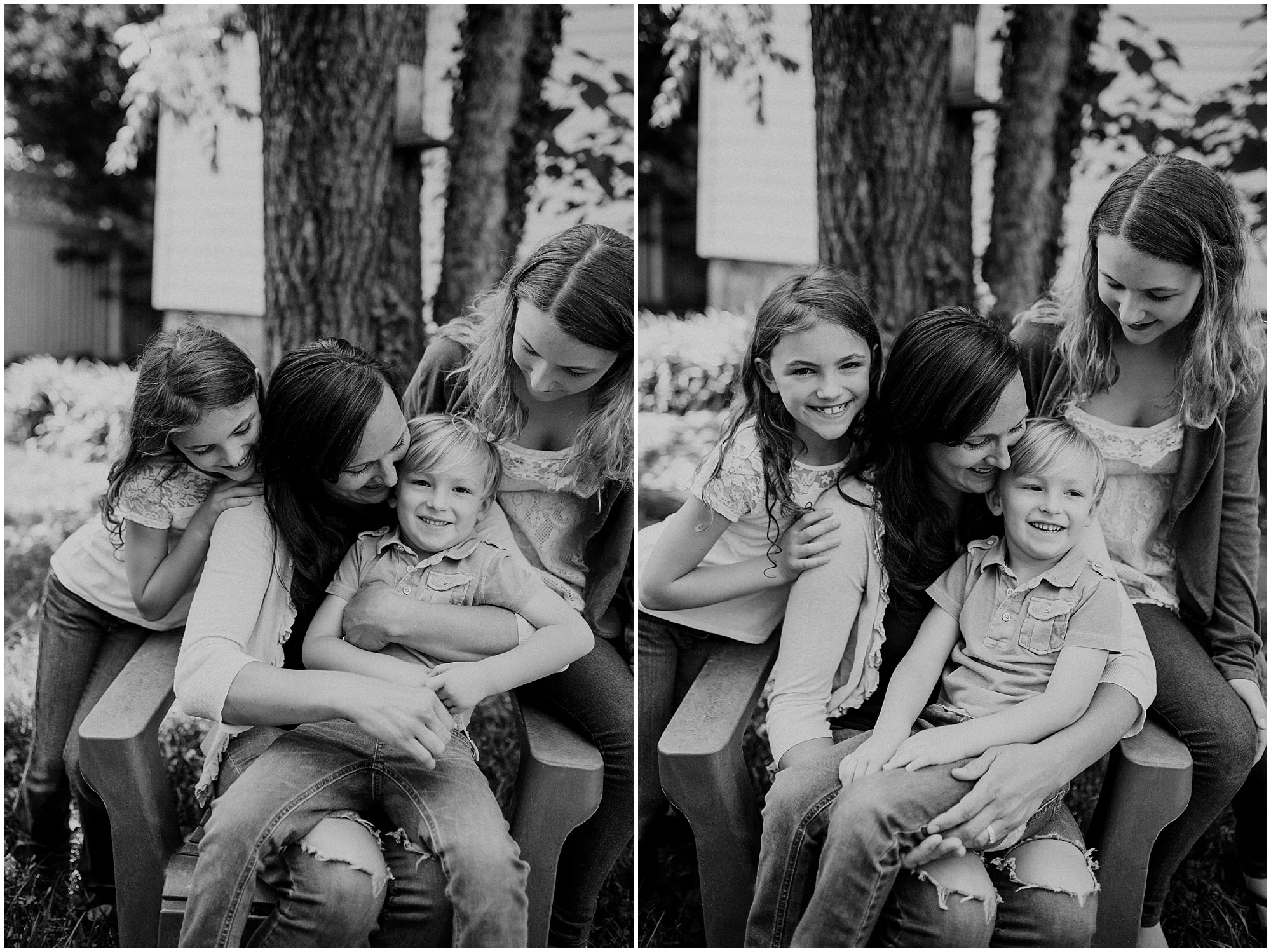 Mother's Day in black and white, by Emily Lapish Photography
