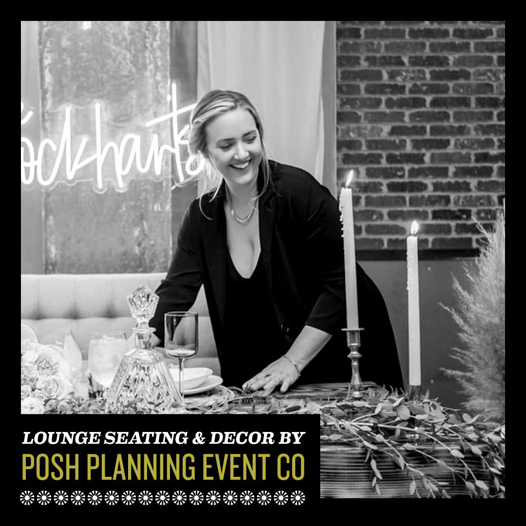 Lounge Seating &amp; Decor by Posh Planning Event Co