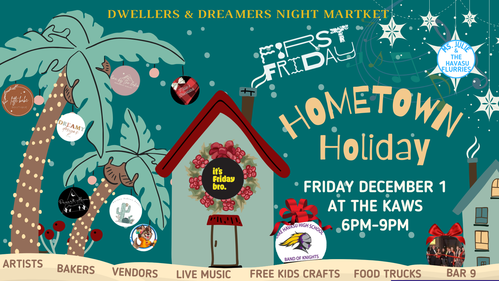 December Dwellers &amp; Dreamers Night Market @ The KAWS 