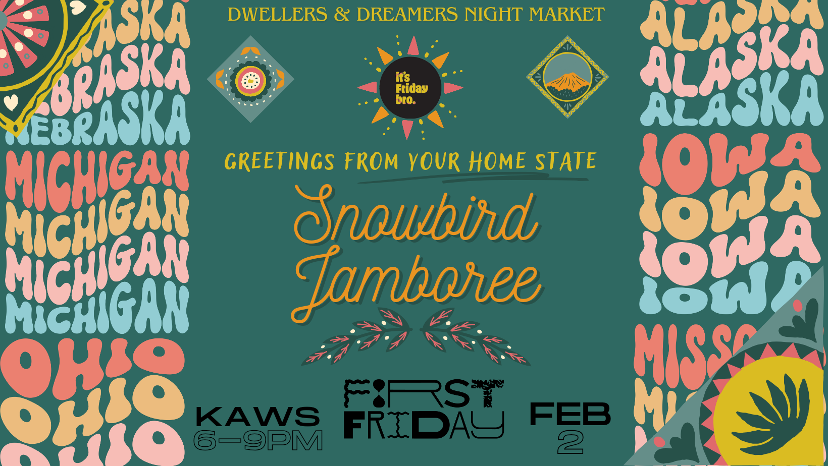 February Dwellers &amp; Dreamers Night Market @ The KAWS 