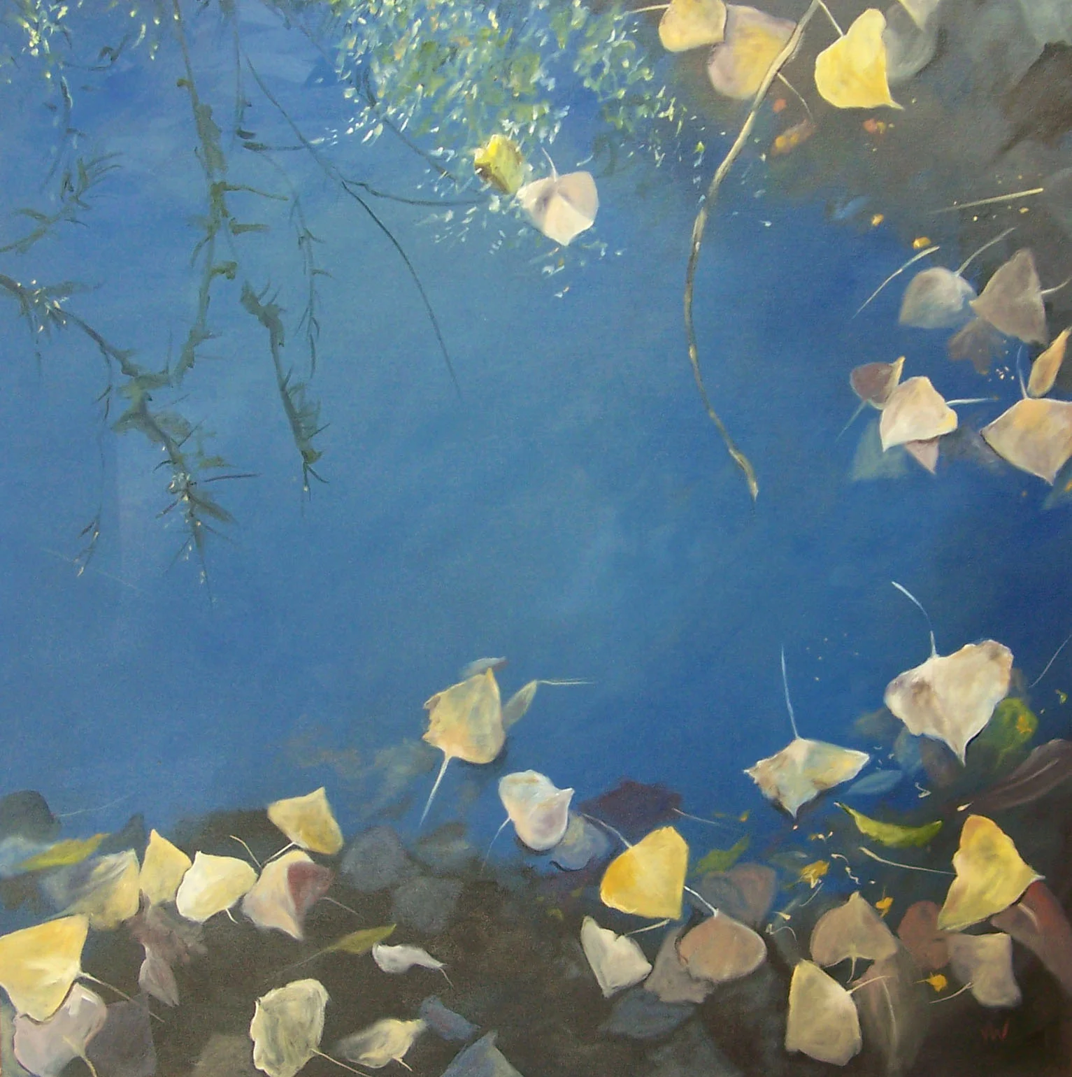 Floating in Blue