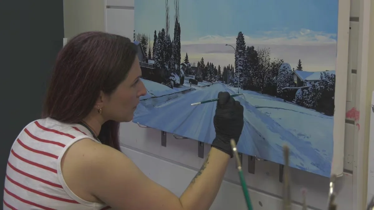 Beating the Heat by painting winter