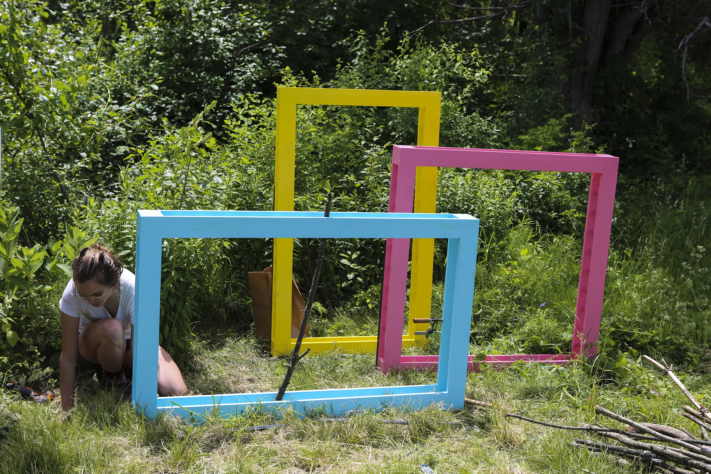 Chloe DuBois is a multimedia artist and designer who lives and practices in Boston. Her focus is on making three dimensional, abstract artworks. By using material as metaphor, she extracts the poetic relationships between humans and nature. She pair…