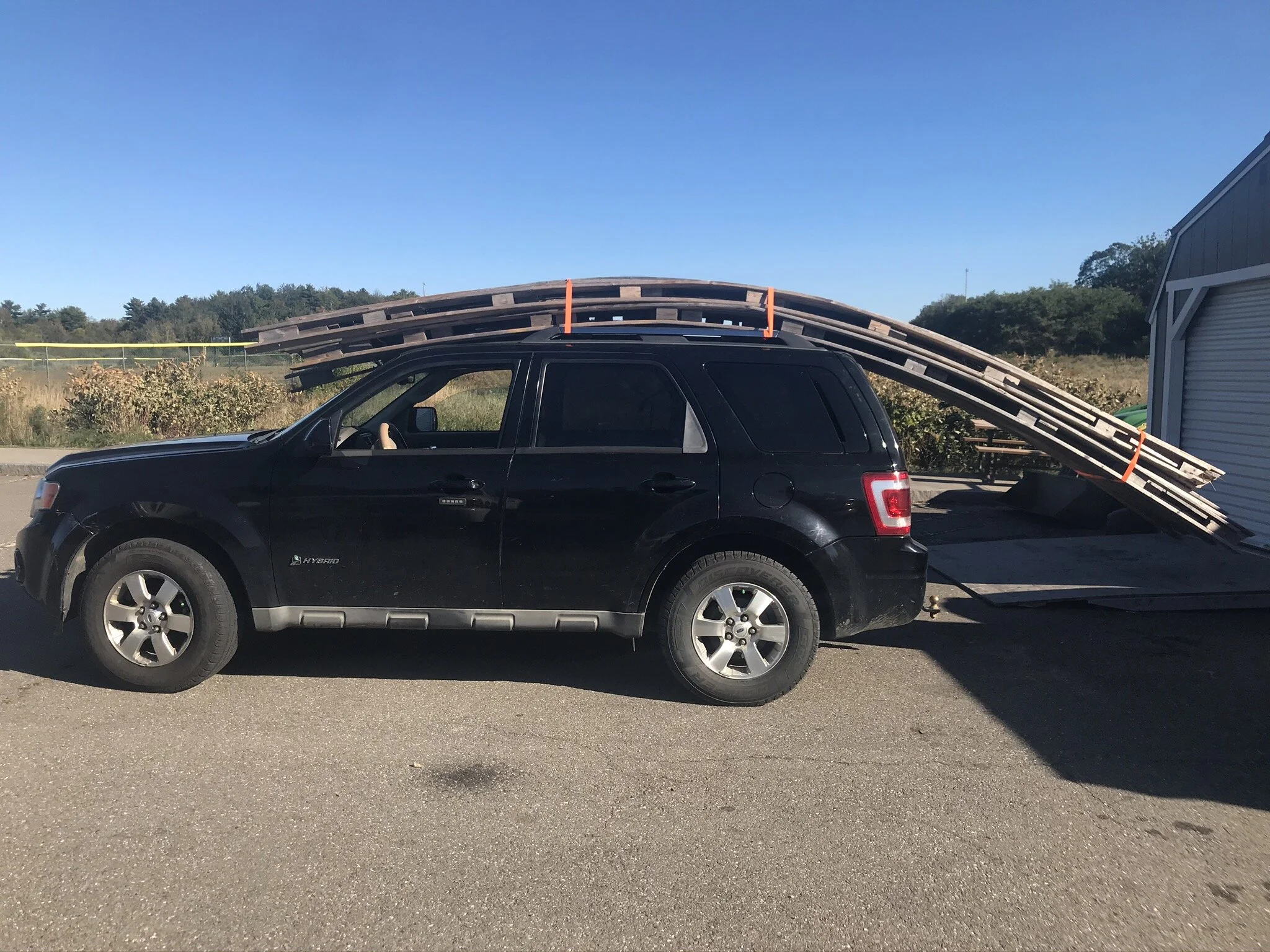Winter Canoe Build 02: Retrieving the Bow Shed