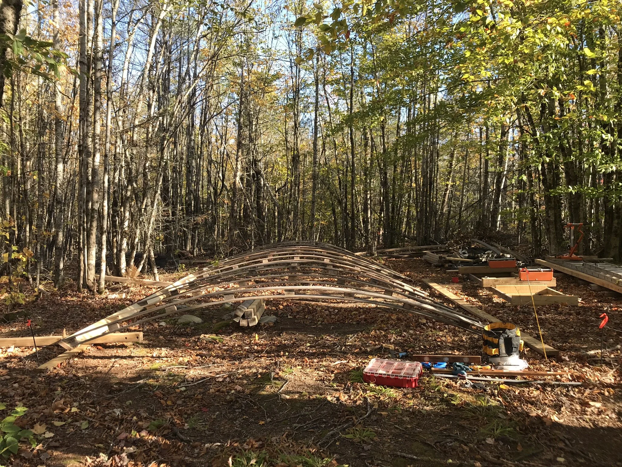 Winter Canoe Build 05: Starting the bows