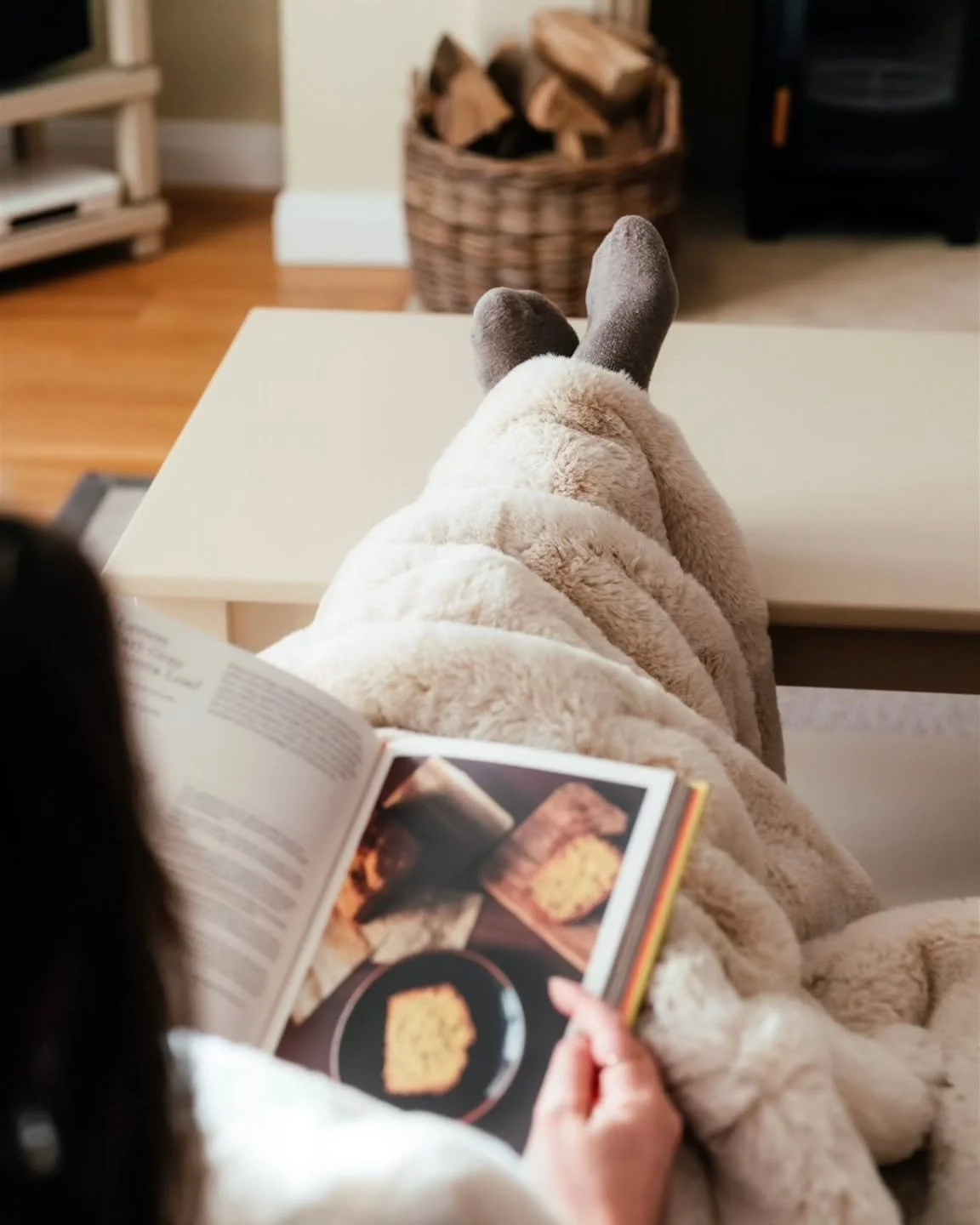 And relax. 

What a busy start to 2026 we have had in the Studio. We are not complaining, but it has been rather full on, so it's always nice to take a minute or two in the calm of our own home, read that recipe book, feet up, blanket, even a roaring