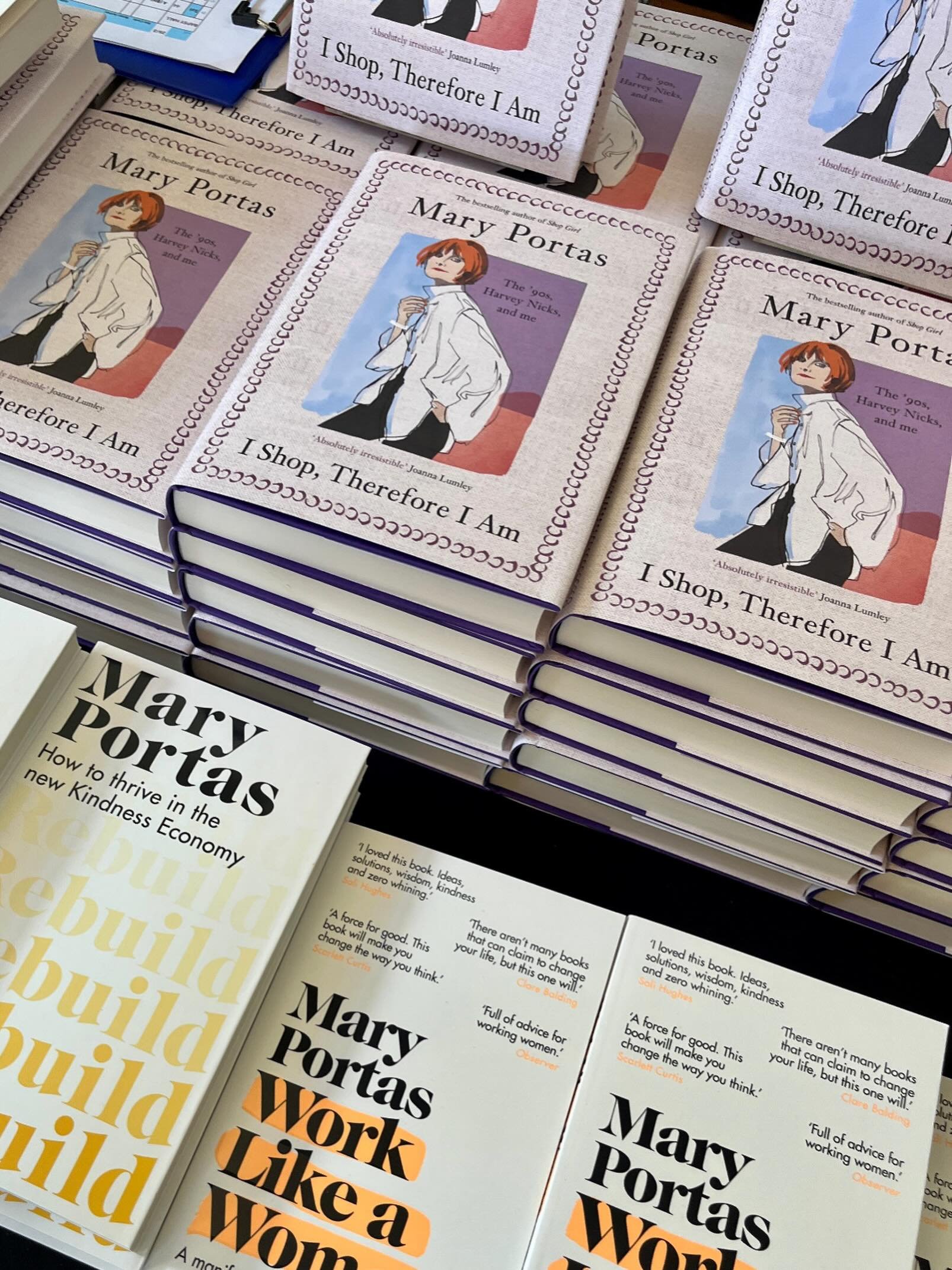I&rsquo;m halfway through Mary Portas&rsquo;s new book, &ldquo;I Shop Therefore I Am&rdquo;, purchased after listening to her very entertaining talk at the Winchester Book Festival a couple of weeks ago, and it&rsquo;s giving me a daily dose of nosta