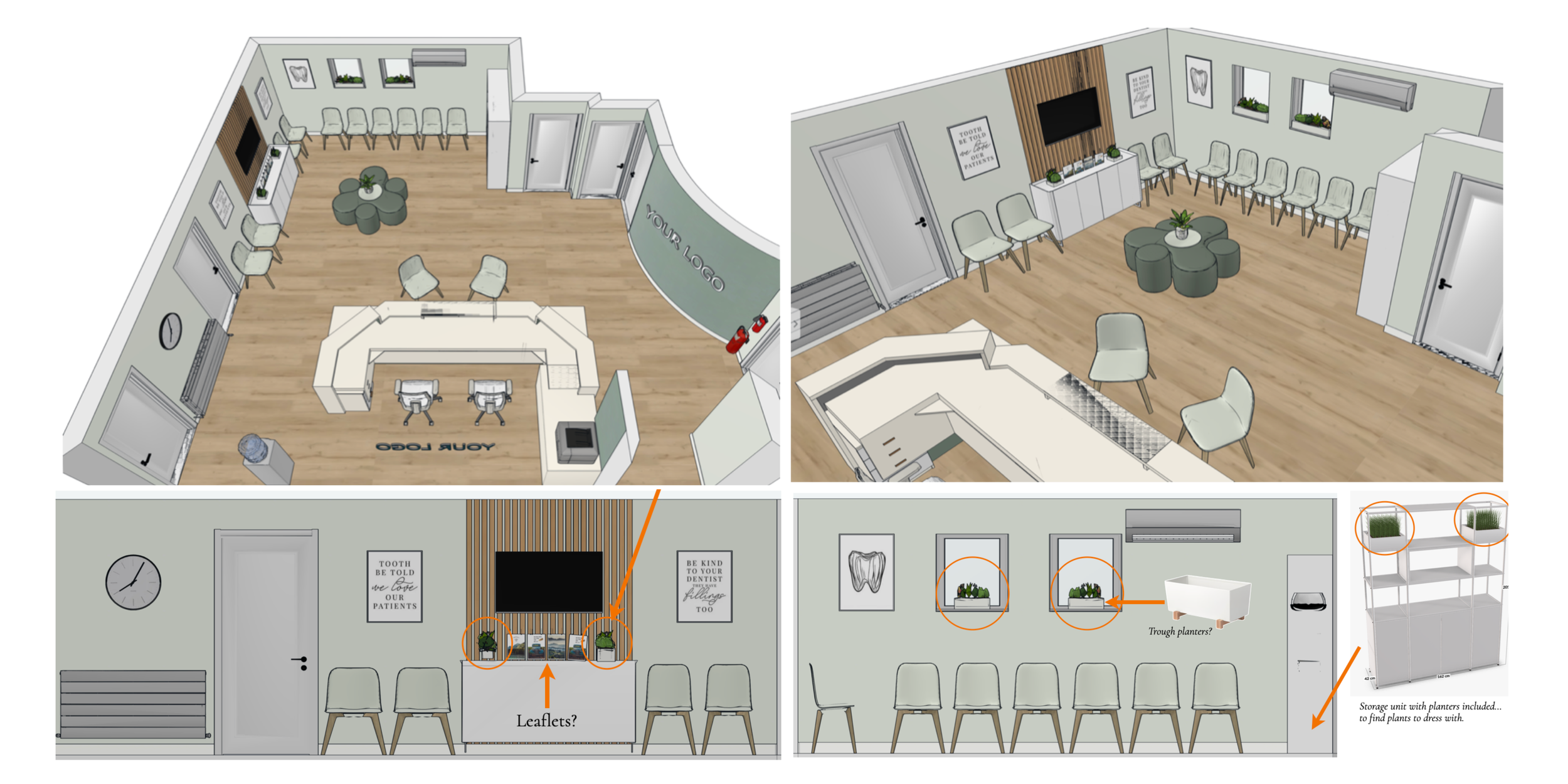 custom 3D visualisations of dental surgery reception