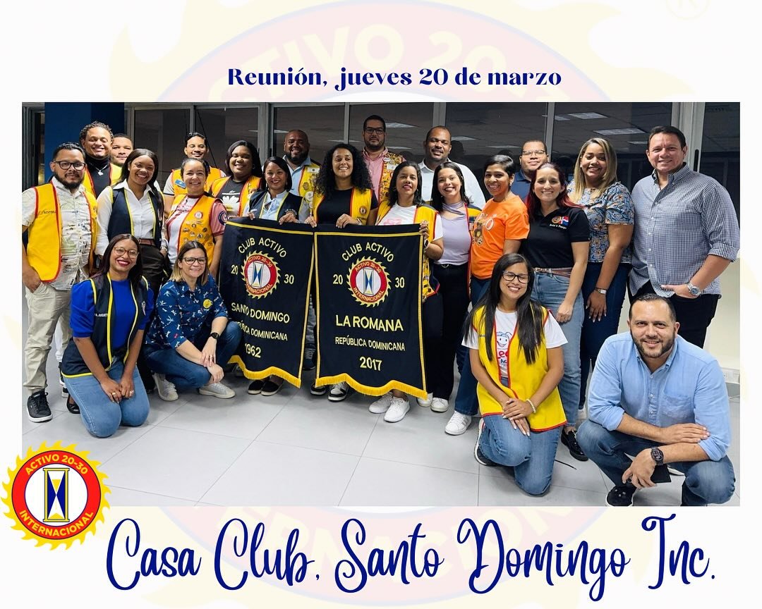 📢✨ Reunión Ordinaria No. 13 – Club Activo 20-30 de Santo Domingo ✨📢
Ayer, jueves 20 de marzo, llevamos a cabo nuestra Reunión Ordinaria No. 13, fortaleciendo nuestro compromiso con el servicio y la comunidad. 🙌📜
Durante la s