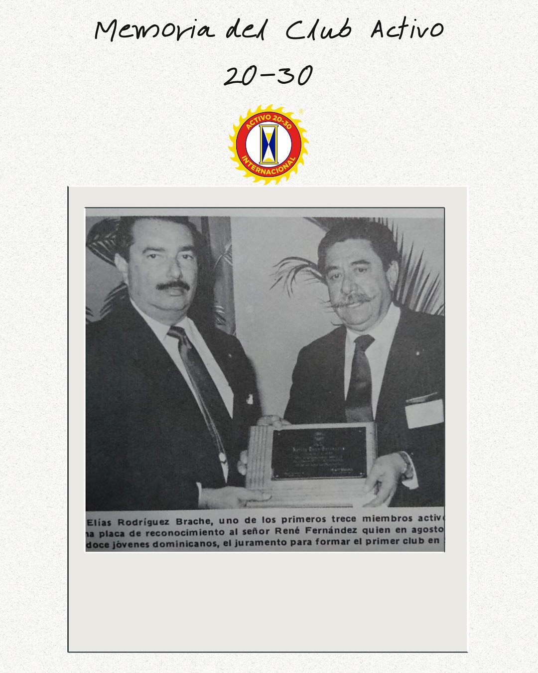 📸✨ #Memoria20-30 | Recordando Nuestra Historia ✨📸
Cada imagen guarda una historia, y en el Club Activo 20-30 de Santo Domingo tenemos un sinfín de recuerdos que reflejan nuestro compromiso con el servicio y la comunidad. Hoy revivimos momen