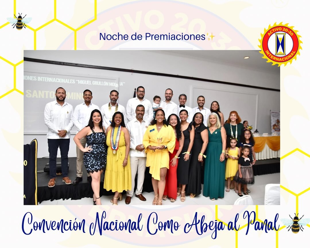 • 🐝En nuestra pasada Convención Nacional “Como Abeja al Panal” vivimos una noche mágica de premiaciones, donde se celebró con orgullo el esfuerzo, la entrega y la dedicación de los clubes de la Rep&uacut