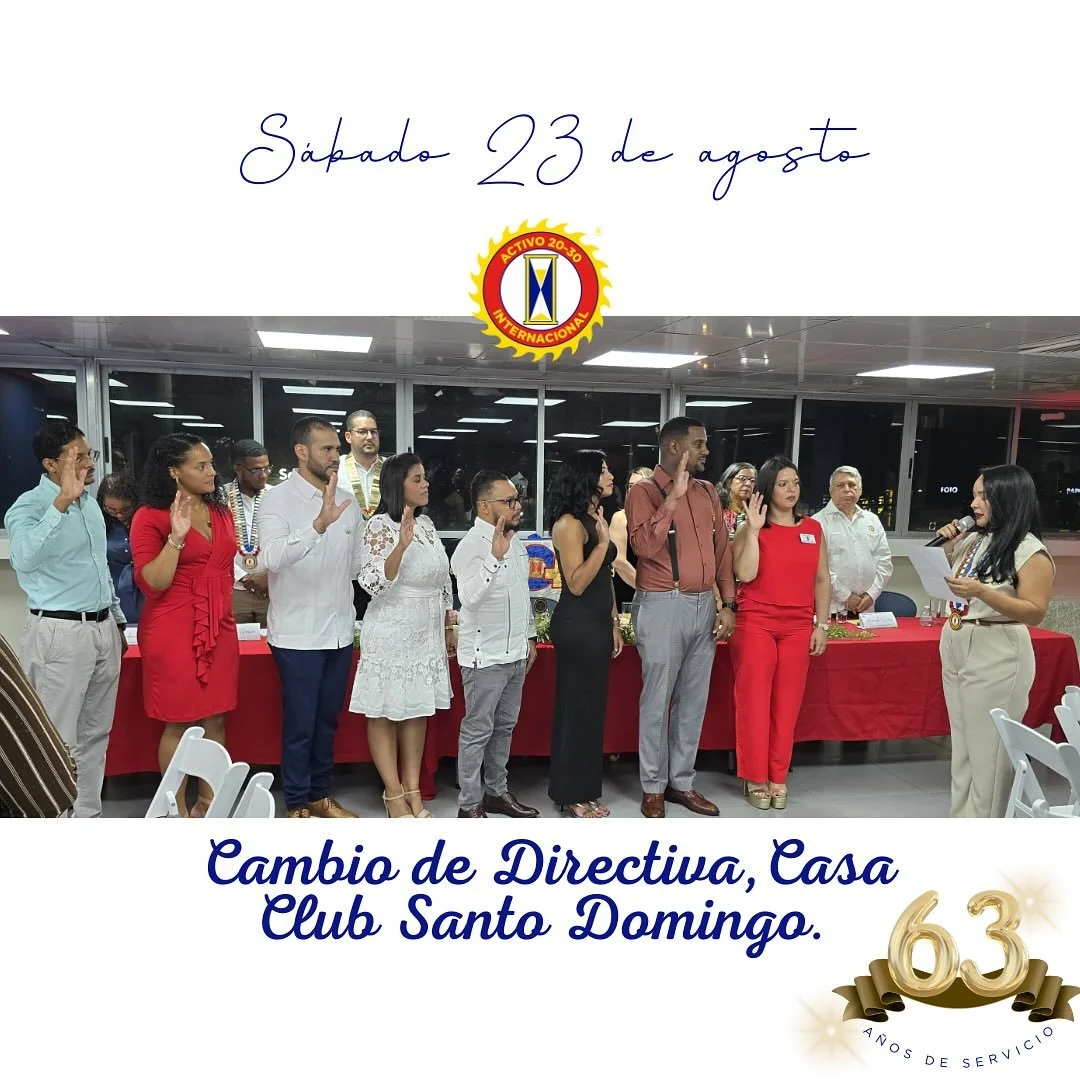 ✨ Ayer, sábado 23 de agosto, celebramos en nuestra Casa Club Santo Domingo el esperado Cambio de Directiva 2025, compartiendo esta ocasión especial junto al Club 40+ Santo Domingo.
El evento estuvo lleno de emoción, compromiso y