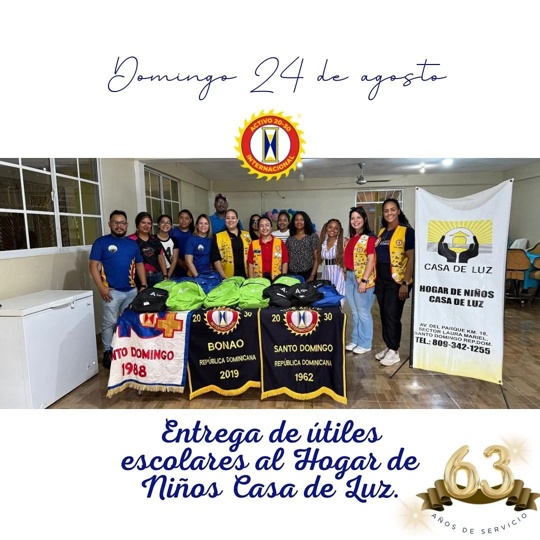 📚✨ Seguimos celebrando nuestra Semana Aniversario con solidaridad y amor.
Hoy, domingo 24 de agosto, entregamos útiles escolares al Hogar de Niños Casa de Luz, compartiendo sonrisas y esperanza con quienes más lo necesitan.
❤️