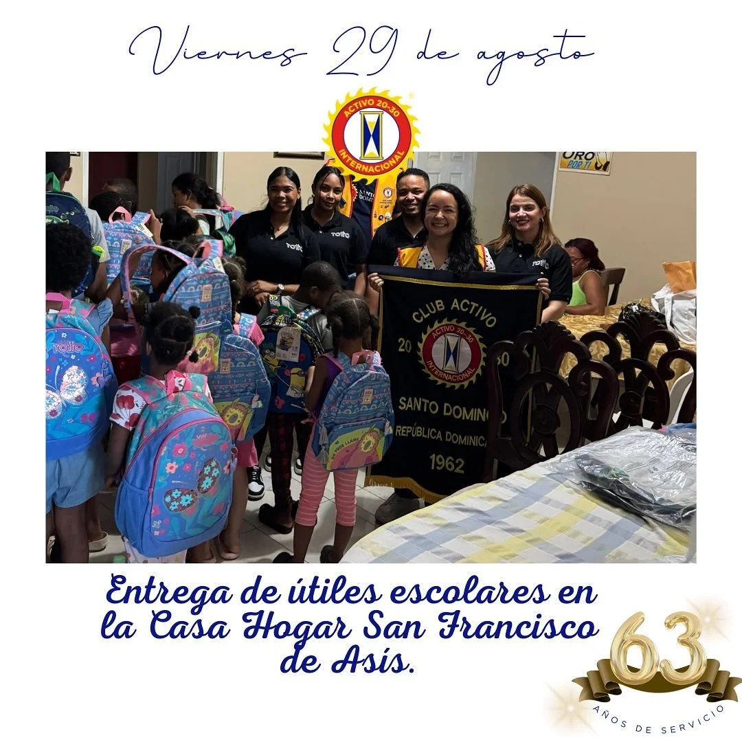 En el marco de la Semana de Aniversario, realizamos una entrega en la Casa Hogar San Francisco de Asís, beneficiando a 26 niños con mochilas Totto, cuadernos y útiles escolares.
Extendemos nuestro agradecimiento a @totto.do Tott