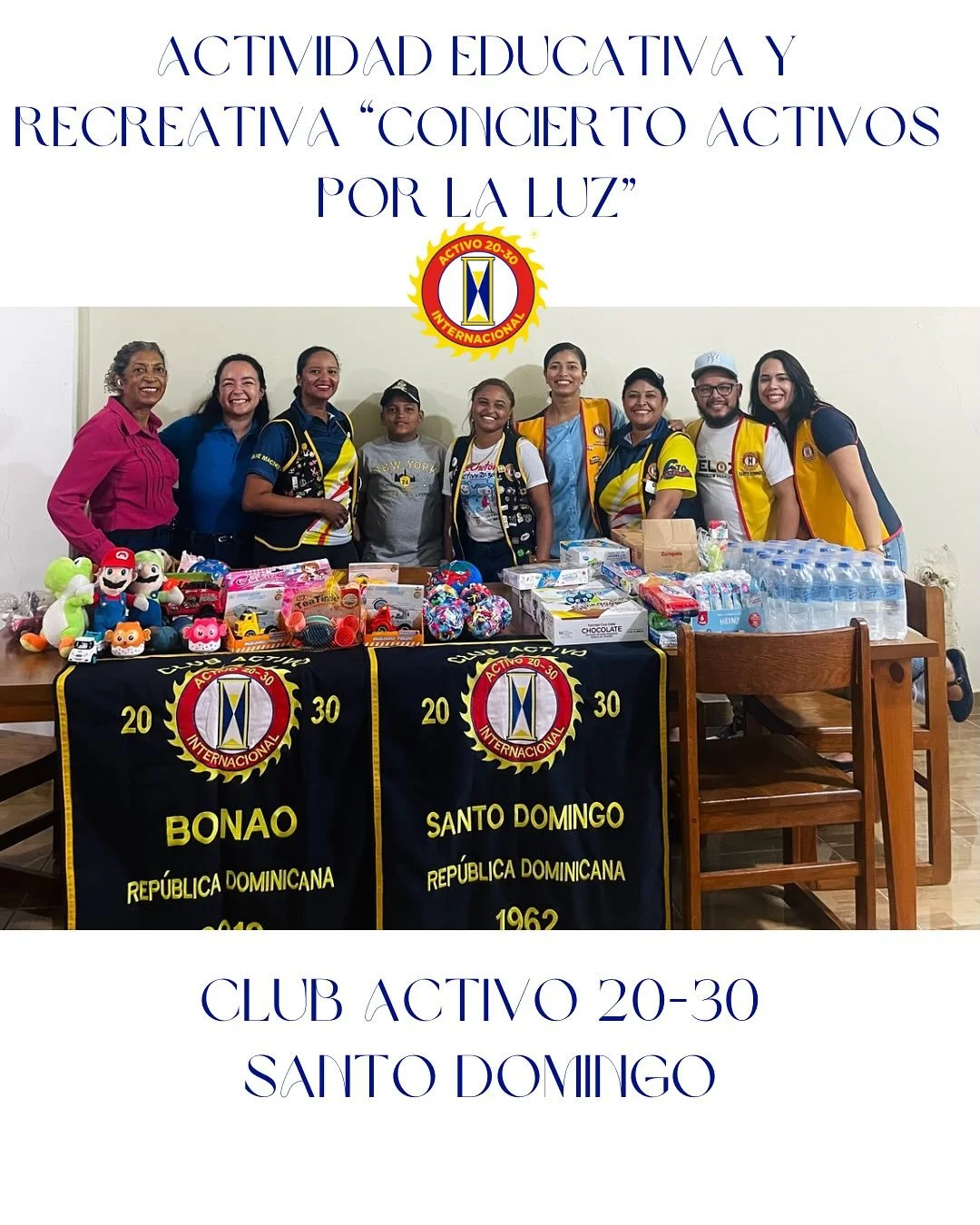 ✨ Ayer, domingo 2 de noviembre, el Club Activo 20-30 de Santo Domingo tuvo el honor de compartir en hermandad con el Club Activo 20-30 Bonao. 

🎶 Gracias a ellos por traer un hermoso concierto y una actividad recreativa para los ni&ntilde;os, llenan