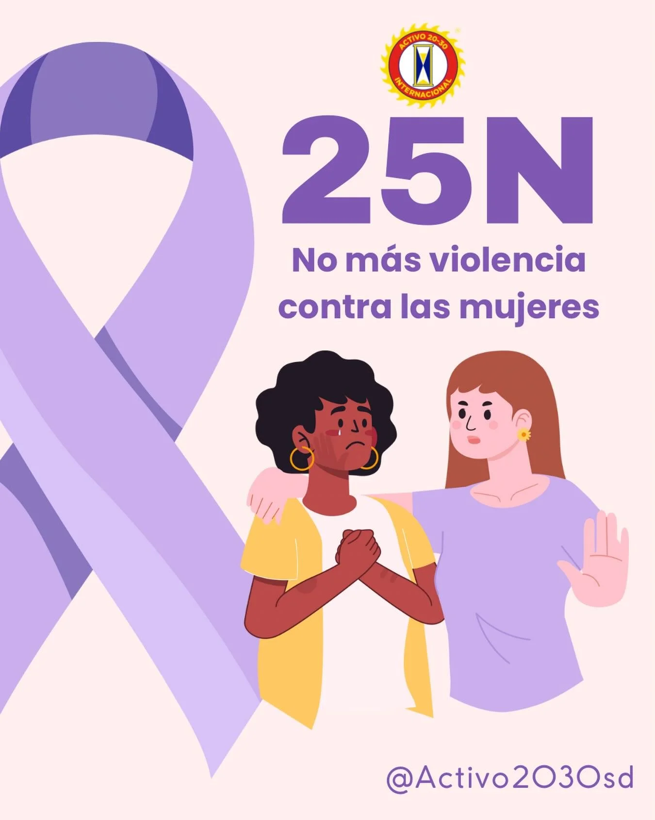 ✨ 25 de noviembre D&iacute;a Internacional de la Eliminaci&oacute;n de la Violencia contra la Mujer ✨

Hoy alzamos nuestra voz con firmeza, solidaridad y profunda benevolencia, para honrar a todas las mujeres que han sufrido cualquier forma de violen