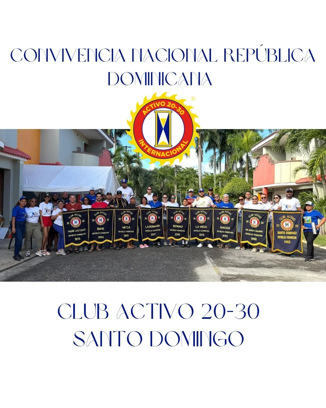 El fin de semana pasado, nuestro presidente electo Christofer Concepci&oacute;n represent&oacute; al Club Activo 20-30 de Santo Domingo en la Convivencia Nacional organizada por ANCA RD. 💛❤️

Esta actividad tuvo como objetivo fortalecer la amistad y