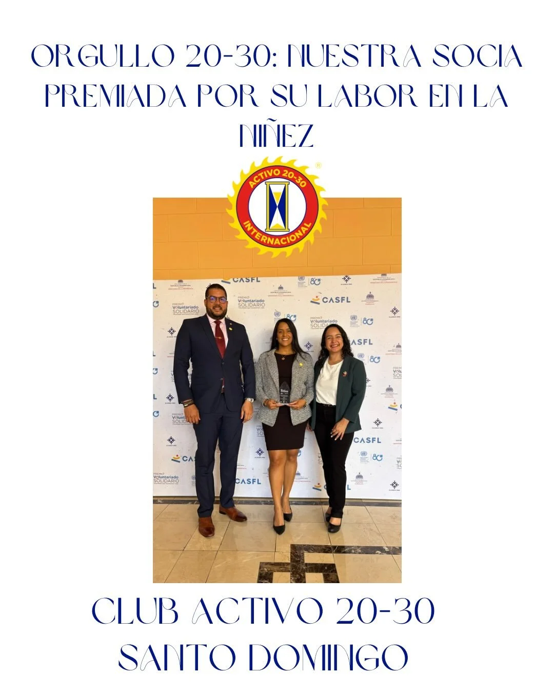 Ayer compartimos muchas memorias, pero a&uacute;n quedan historias por mostrar. ✨

Seguimos celebrando con orgullo el Premio Voluntariado Solidario 2025, otorgado a nuestra querida socia Laura Ibert en el rengl&oacute;n ni&ntilde;ez.

Cada imagen ref