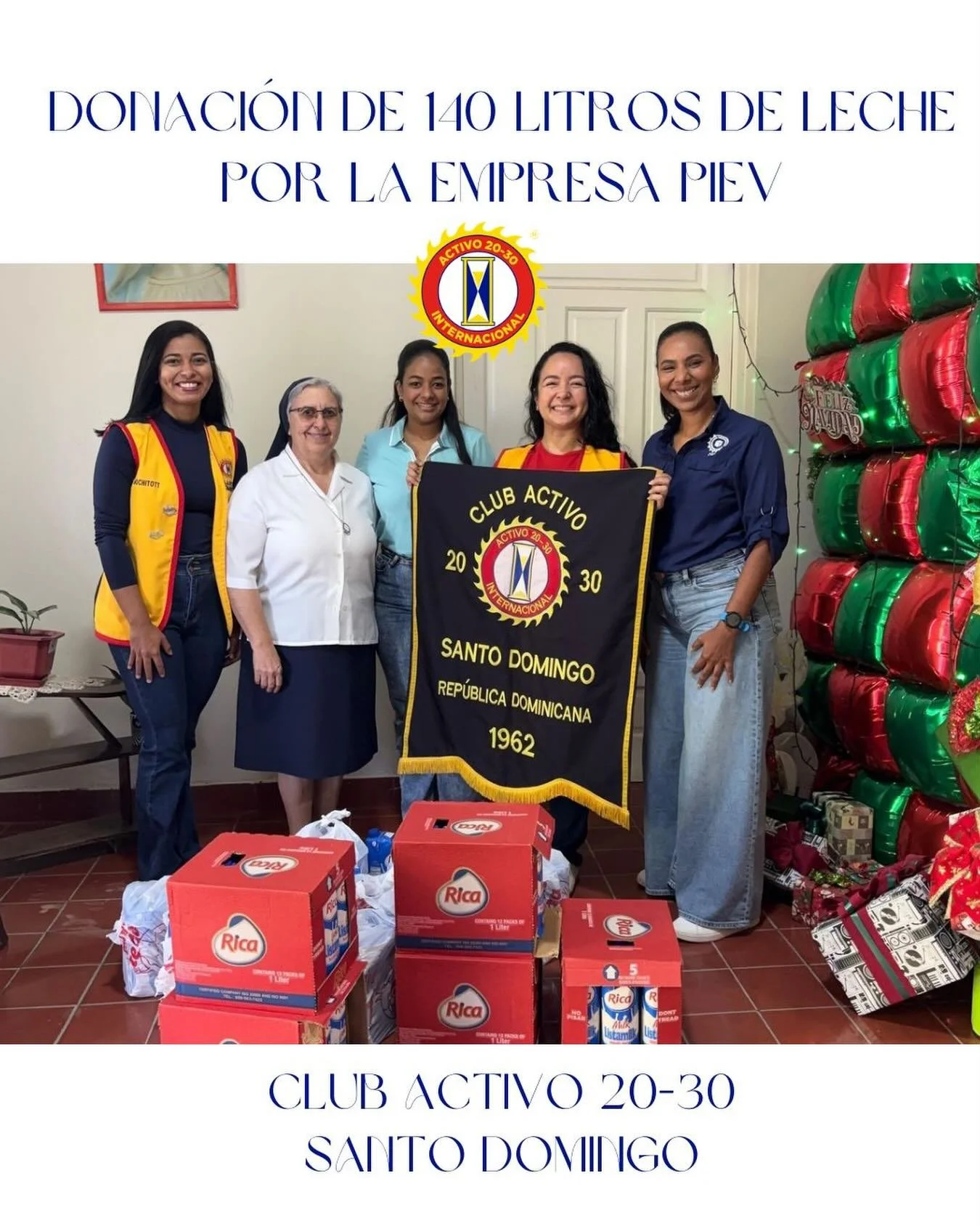 Donaci&oacute;n en el Hogar Escuela Rosa Duarte, durante la entrega de 140 litros de leche, realizada gracias al valioso aporte de la empresa PIEV @pievrd ✨

🤍 Acciones como esta reafirman nuestro compromiso con el bienestar de quienes m&aacute;s lo
