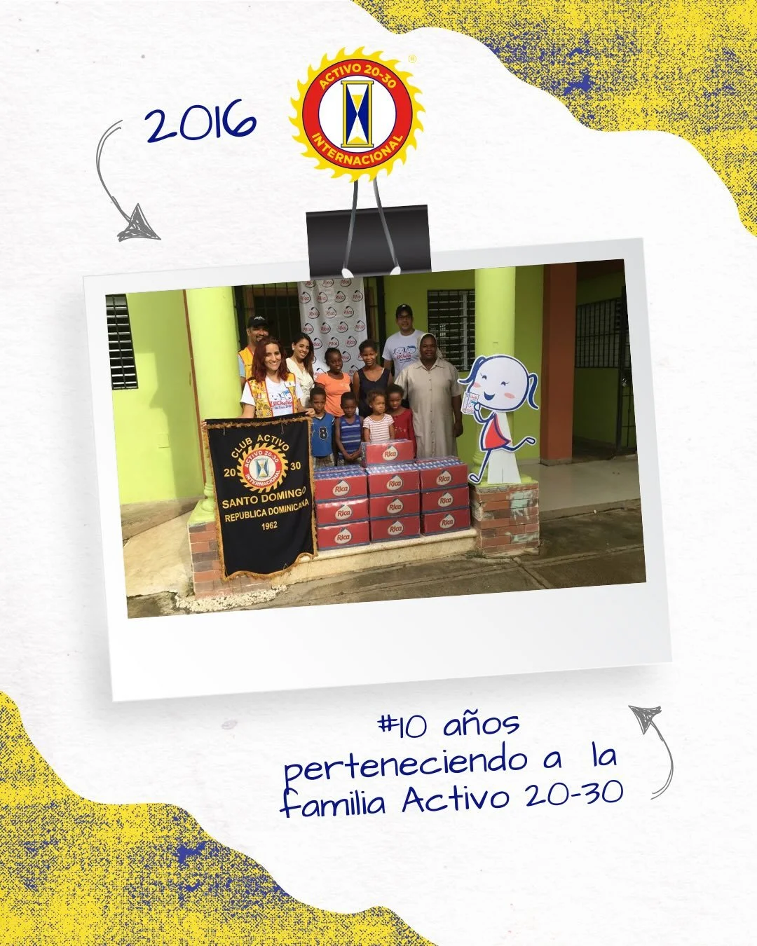 🚆 Nos subimos al trend del 2016

El 2016 marc&oacute; el inicio de una etapa llena de servicio, compromiso y crecimiento dentro del Club Activo 20-30 de Santo Domingo.

Este trend nos invita a mirar atr&aacute;s y reconocer que, del 2016 al 2026, se