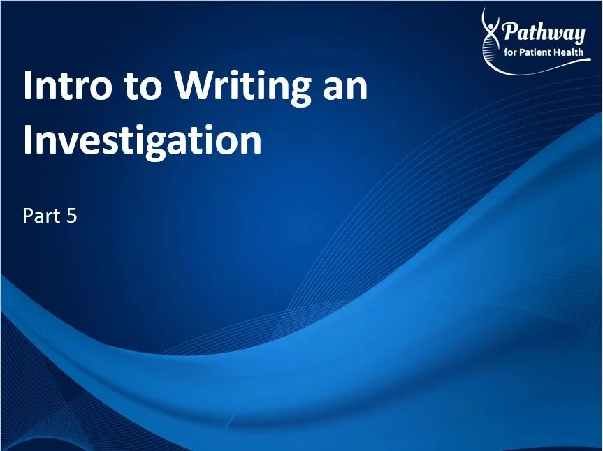 R11c:  Intro to Writing an Investigation - Part 5
